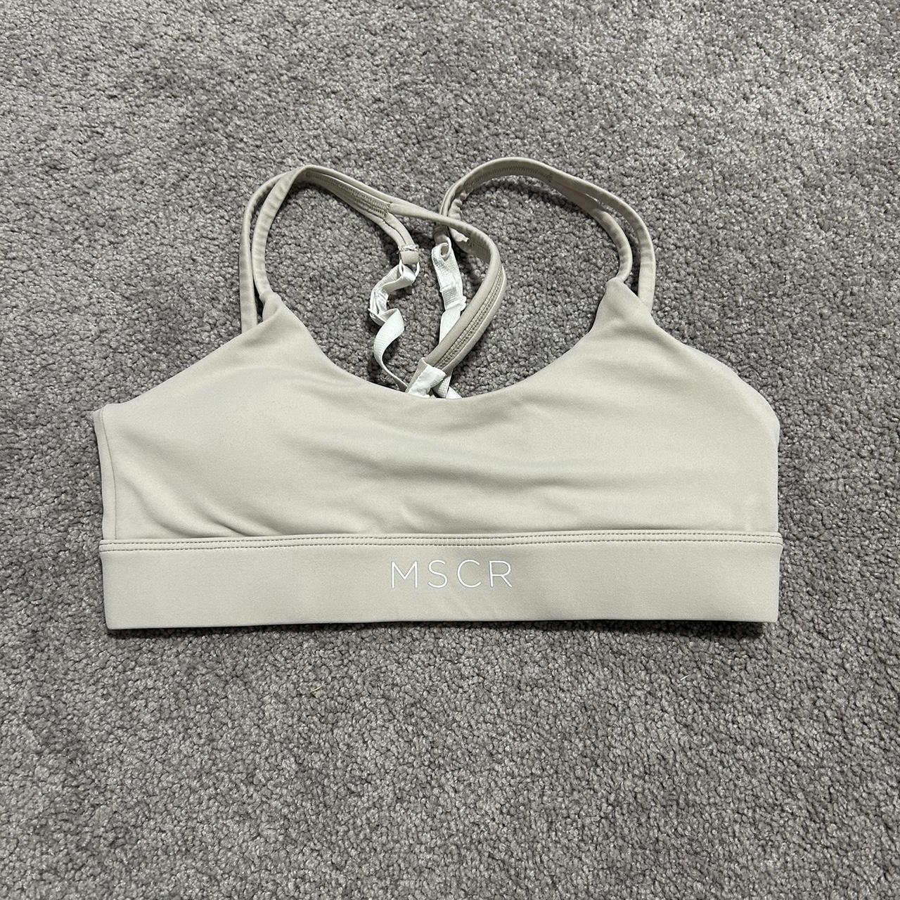 Muscle republic sports bra. Sand colour, size xs.... Depop