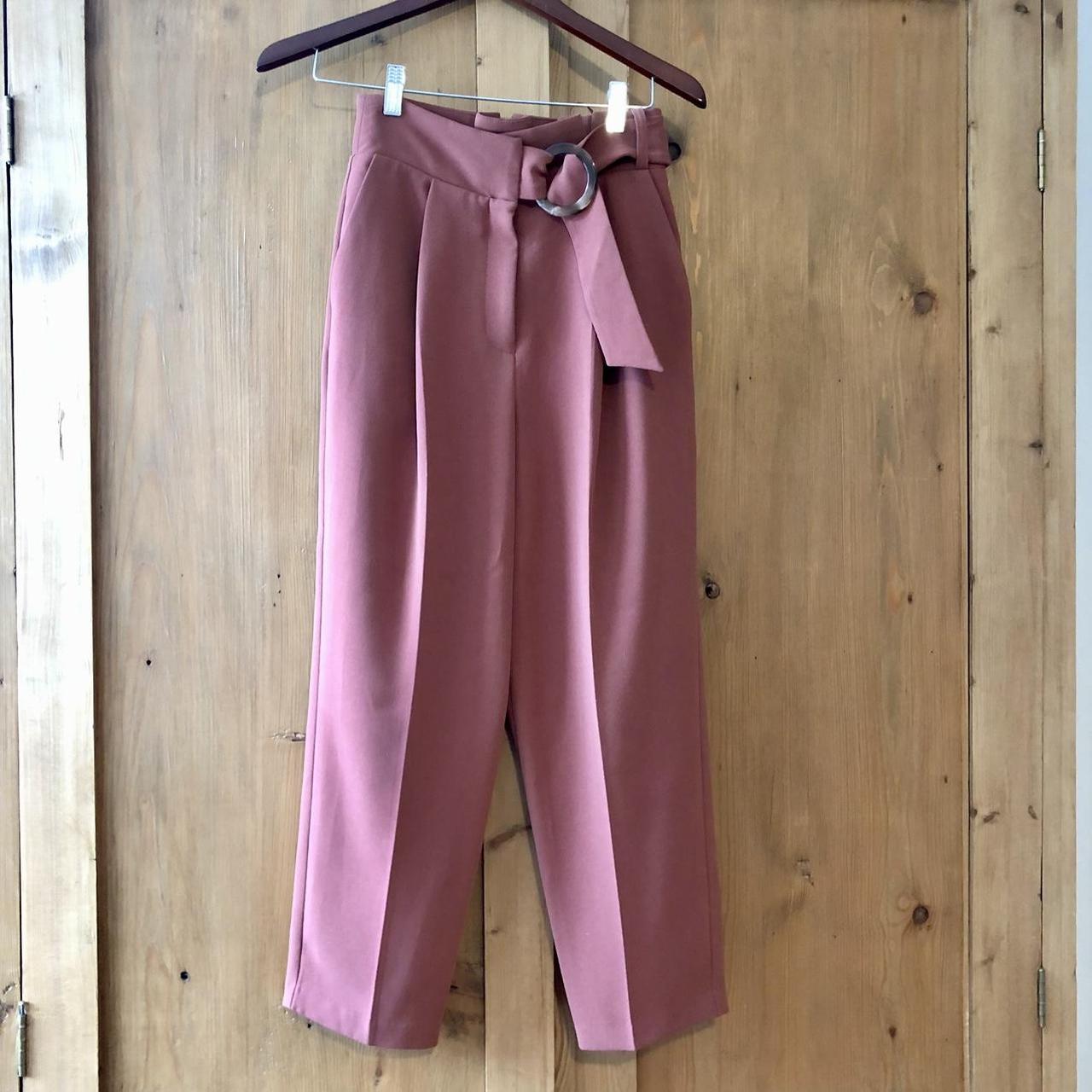Buy Blush Pleated Tapered Pants for Women Online | The Label Life