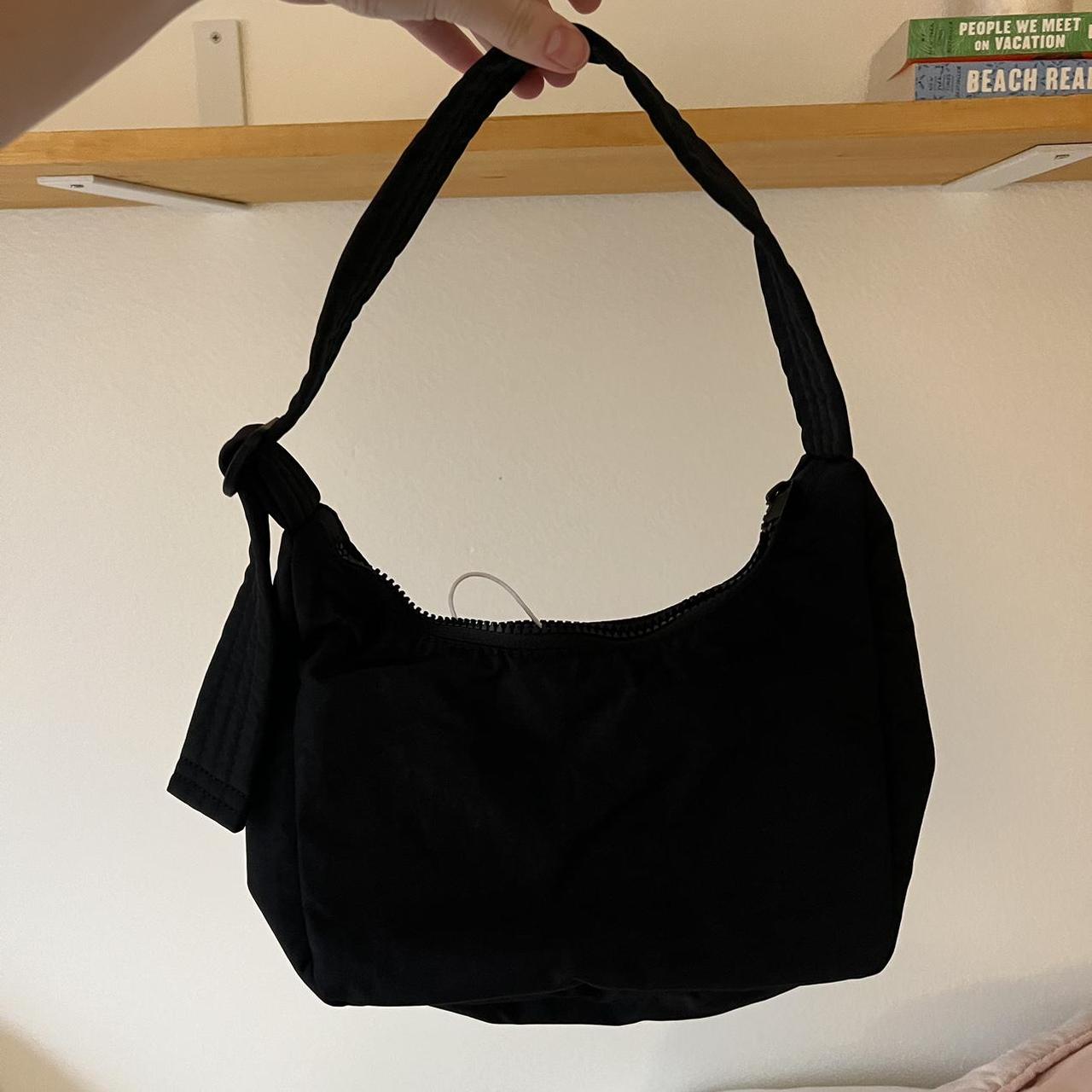 Baggu mini nylon shoulder bag in black! Bought this... - Depop