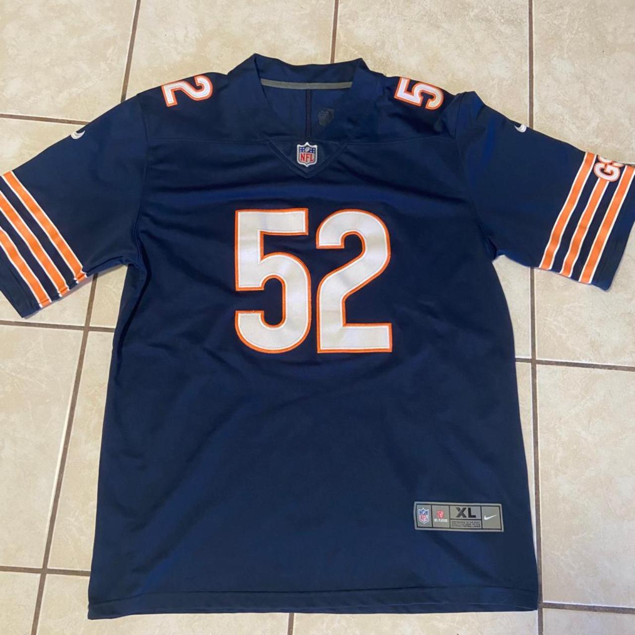 Men's Nike Khalil Mack Navy Chicago Bears Game Player Jersey