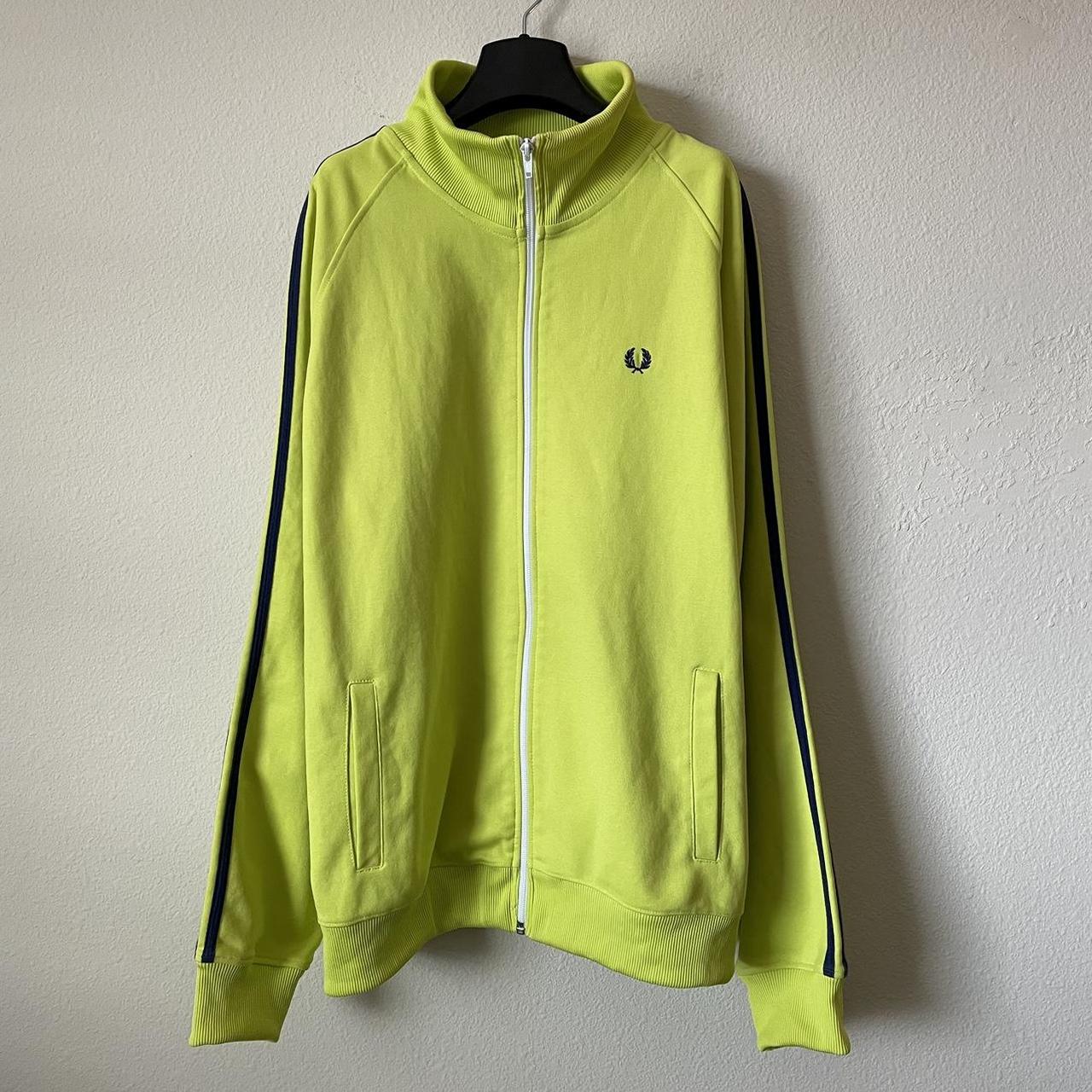 Fred perry yellow outlet track jacket