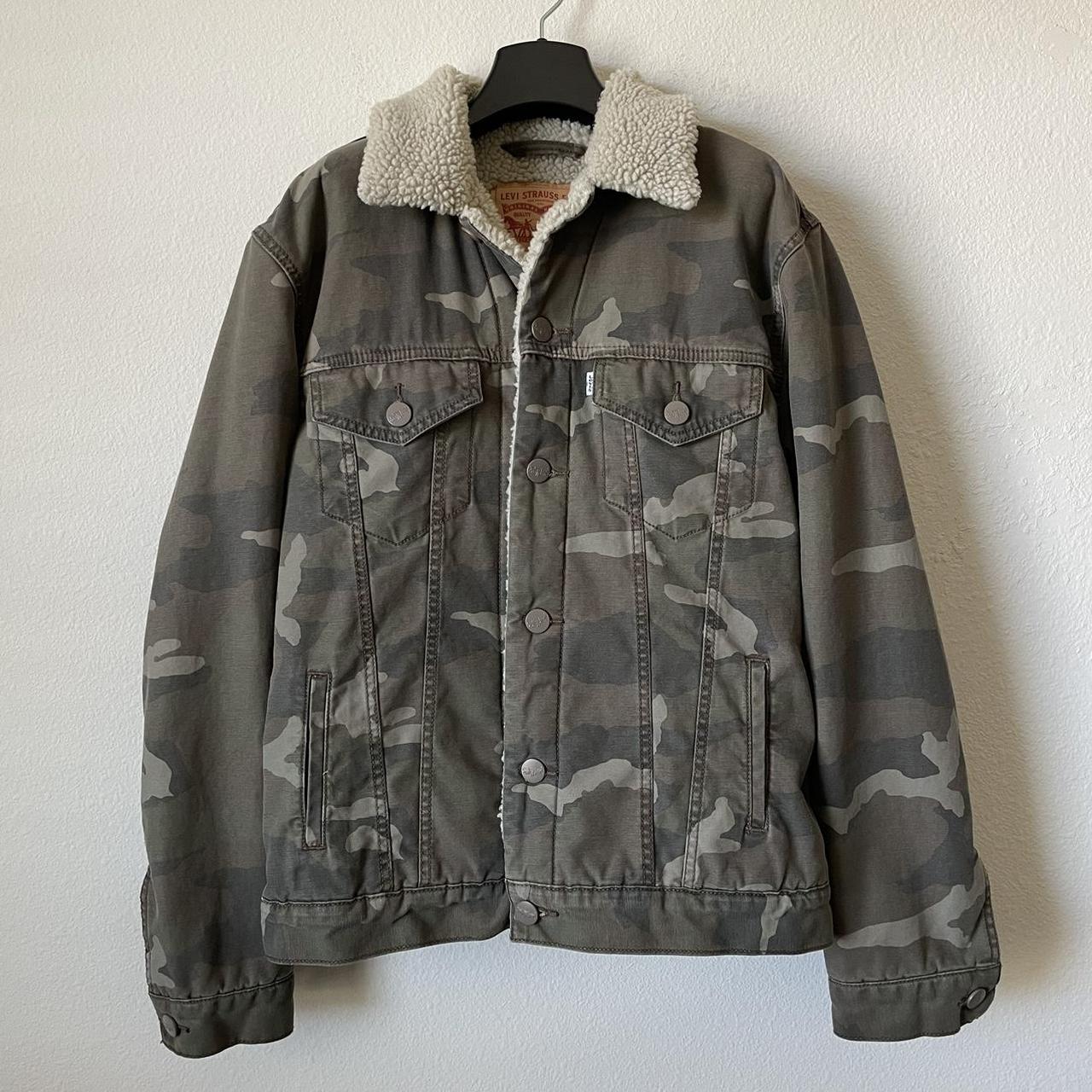 Levi s White Tab Sherpa Fleece Lined Canvas Camo