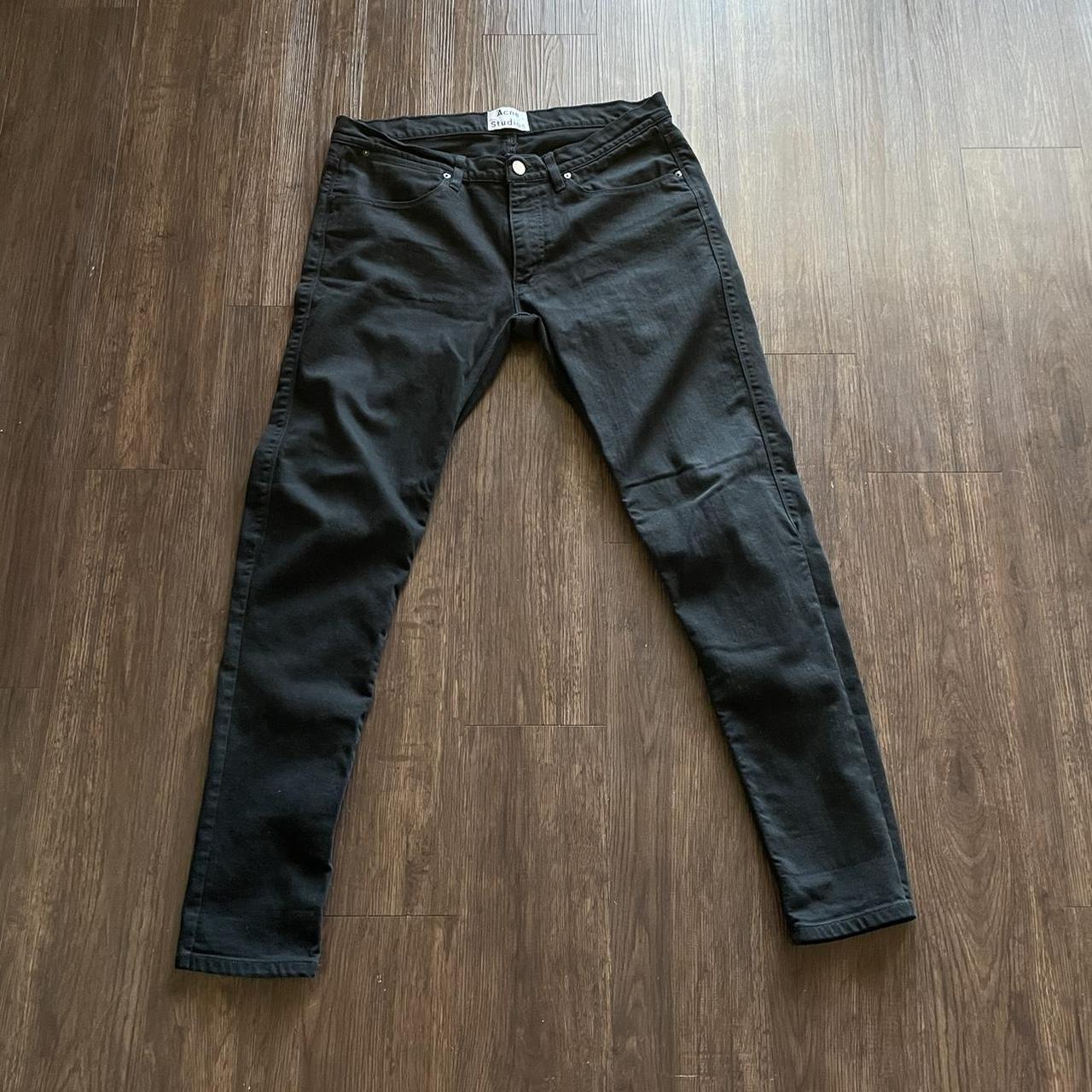 Acne Studios Max Stay Cash Black Jeans
