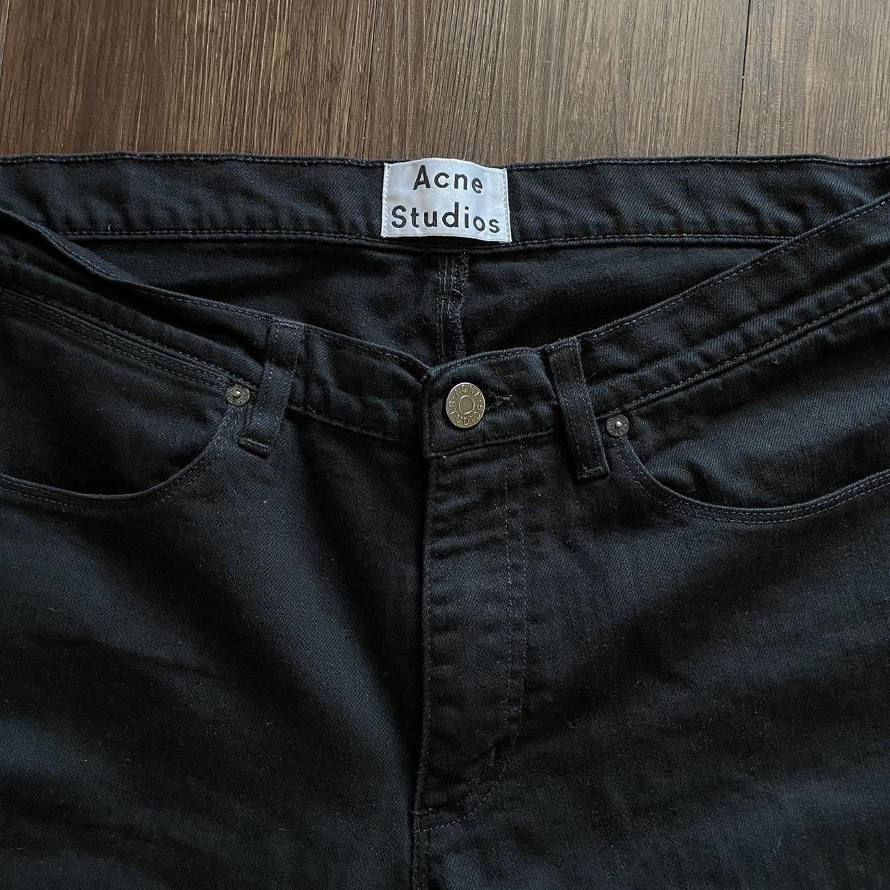 Acne Studios Max Stay Cash Black Jeans Depop