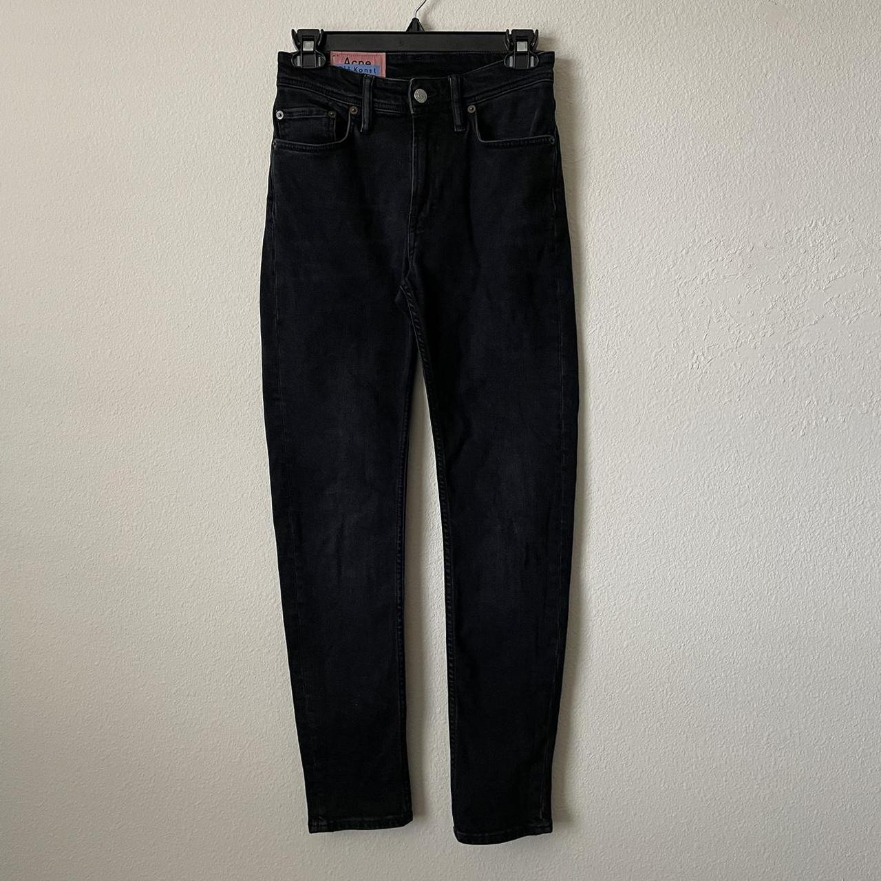 Acne Studios Bla Konst Melk Used Black Skinny Jeans. | Depop