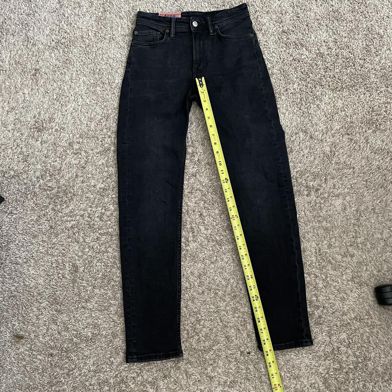 Acne Studios Bla Konst Melk Used Black Skinny Jeans. | Depop