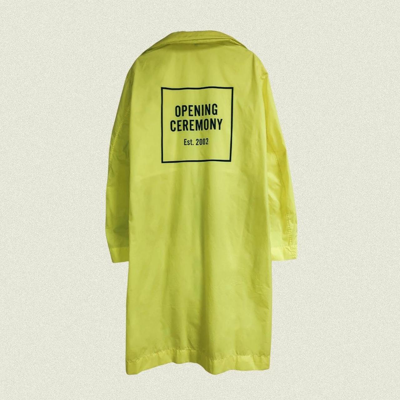 Opening Ceremony raincoat w hidden hoodie Color Depop