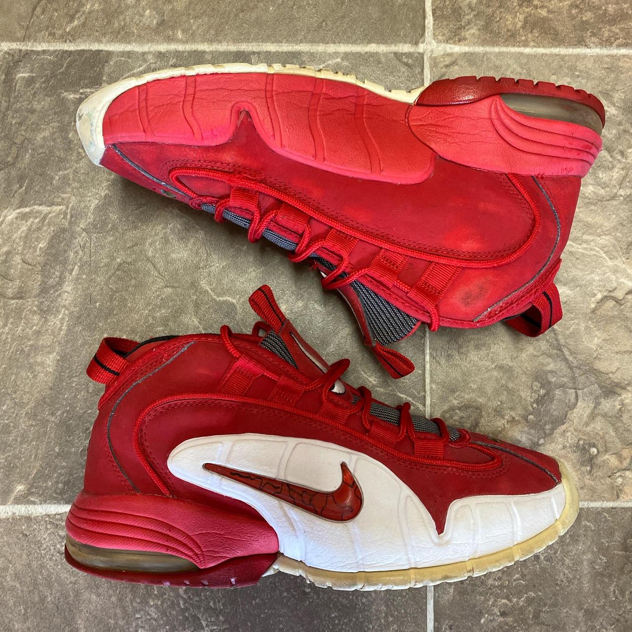 Nike penny 1 red and white best sale