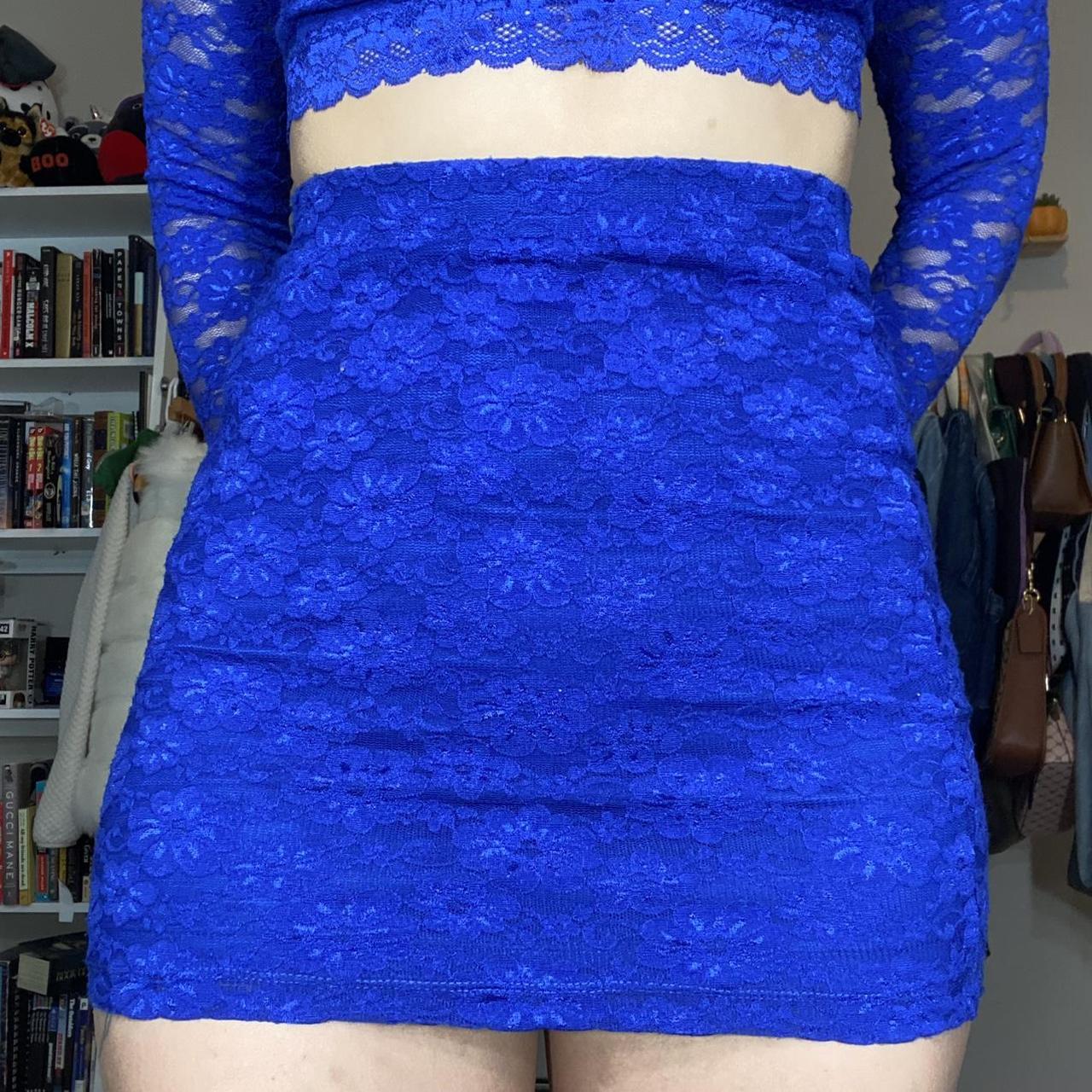 深緑(ふかみどり) Verybrain Flower Jacquard Skirt Blue - 通販 - www