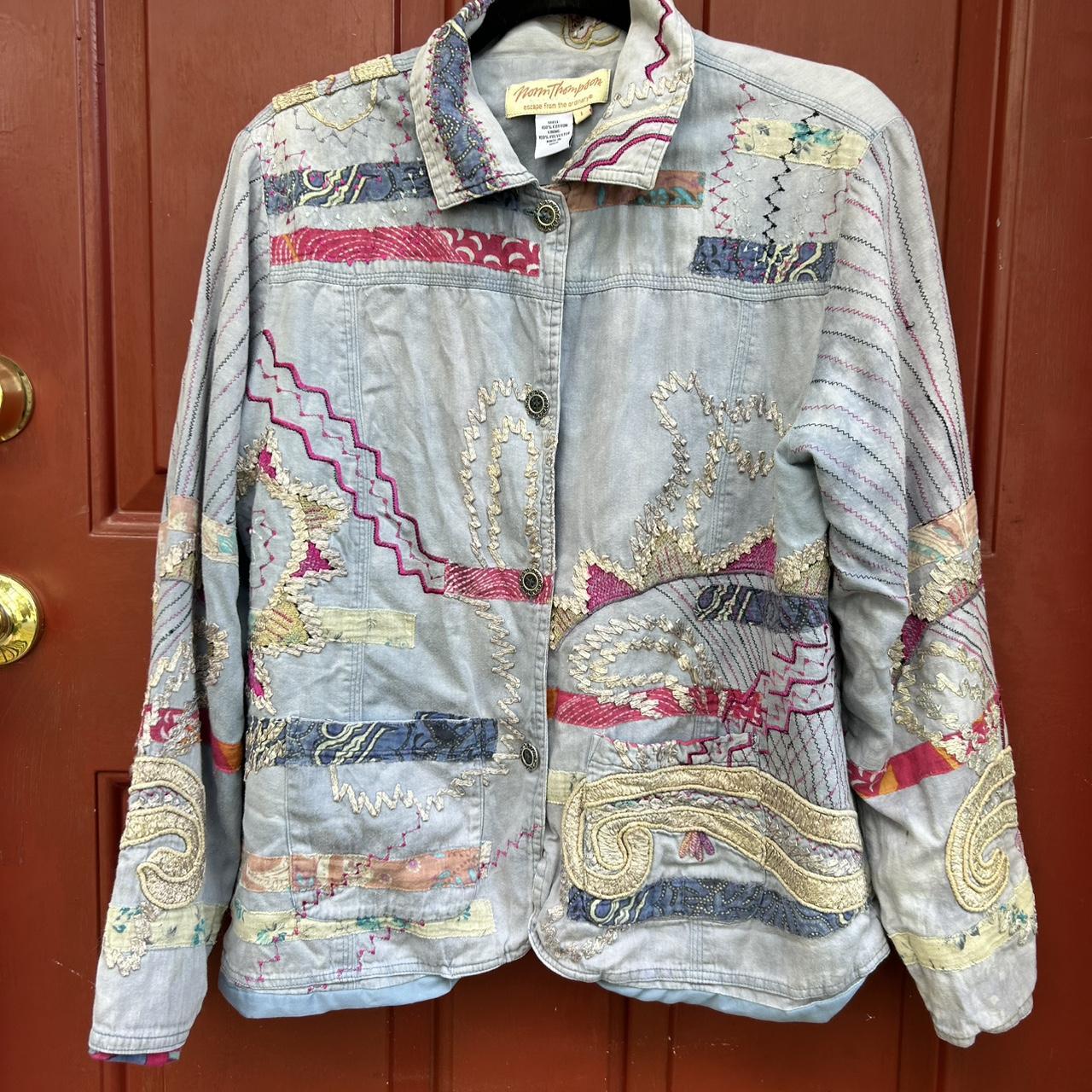Women's Jacket - Multi/Blue - S – Unique patchwor… - image 1