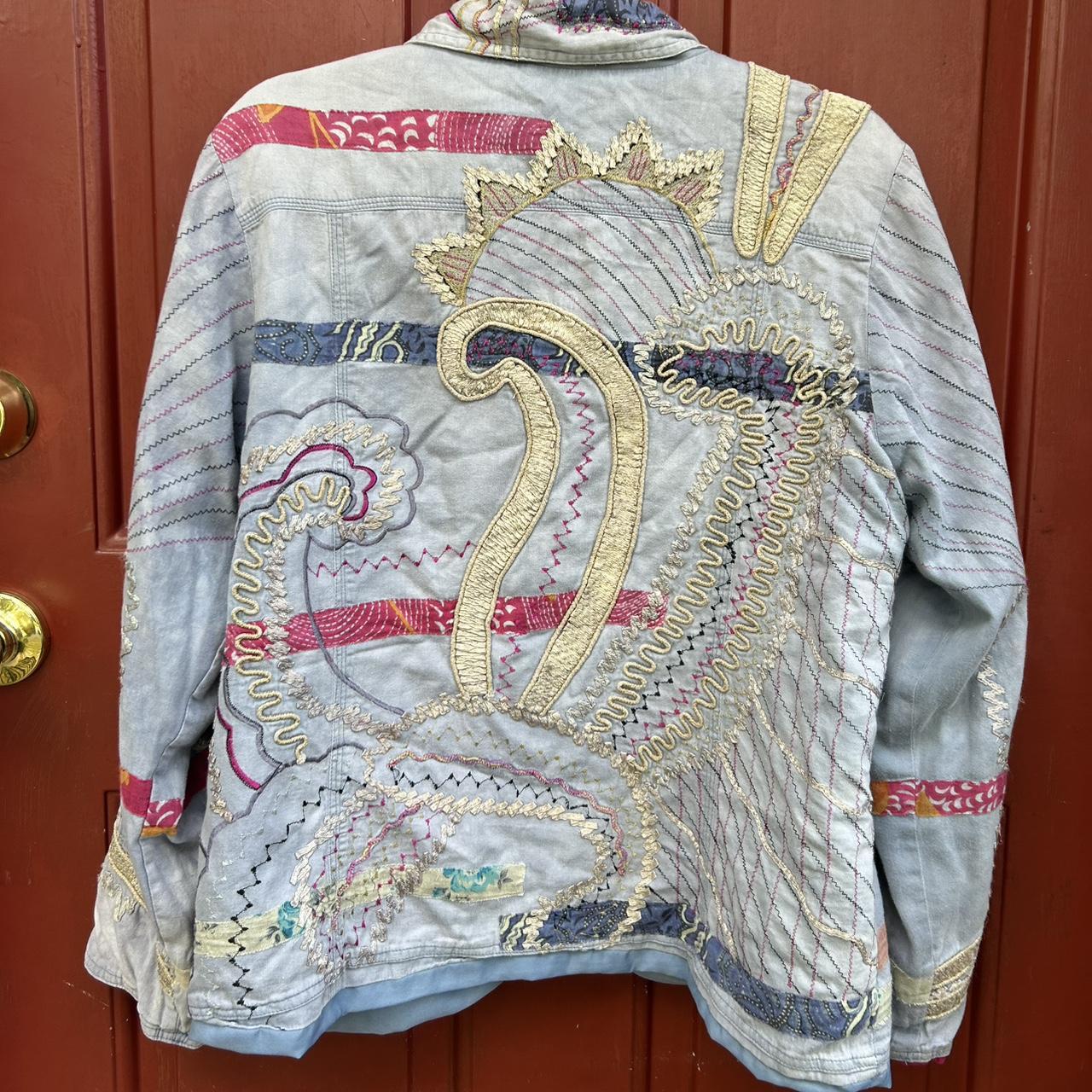 Women's Jacket - Multi/Blue - S – Unique patchwor… - image 2