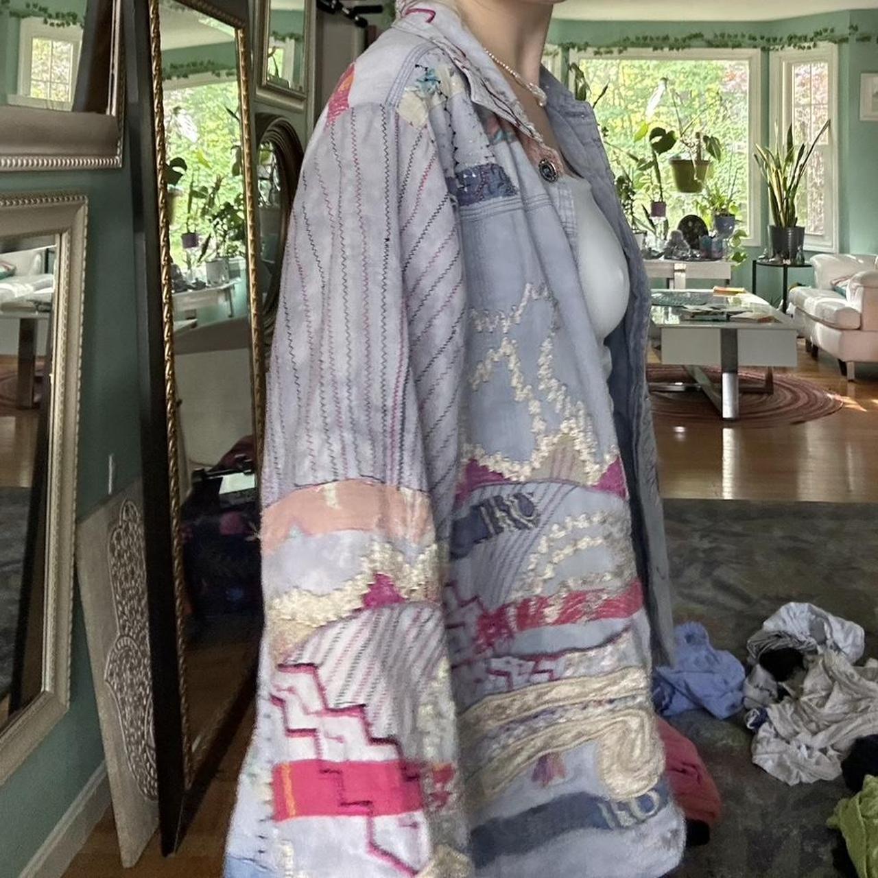 Women's Jacket - Multi/Blue - S – Unique patchwor… - image 5