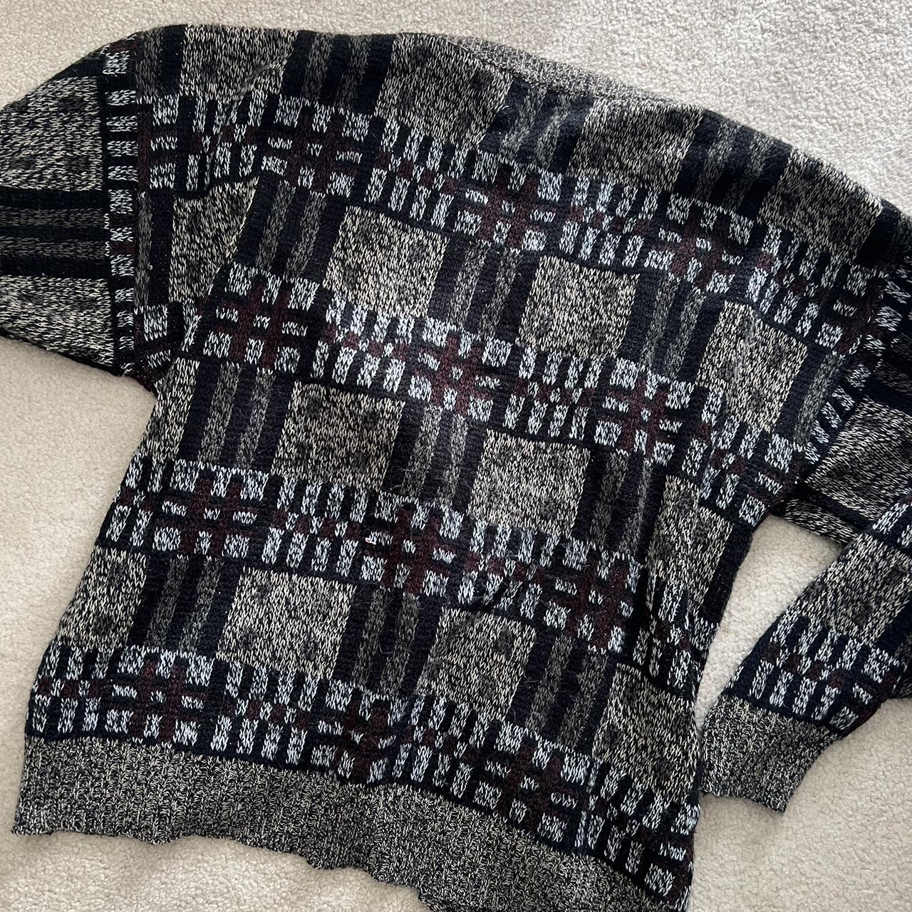 Vintage Harry Burns vibe cardigan. Pattern is darker... Depop
