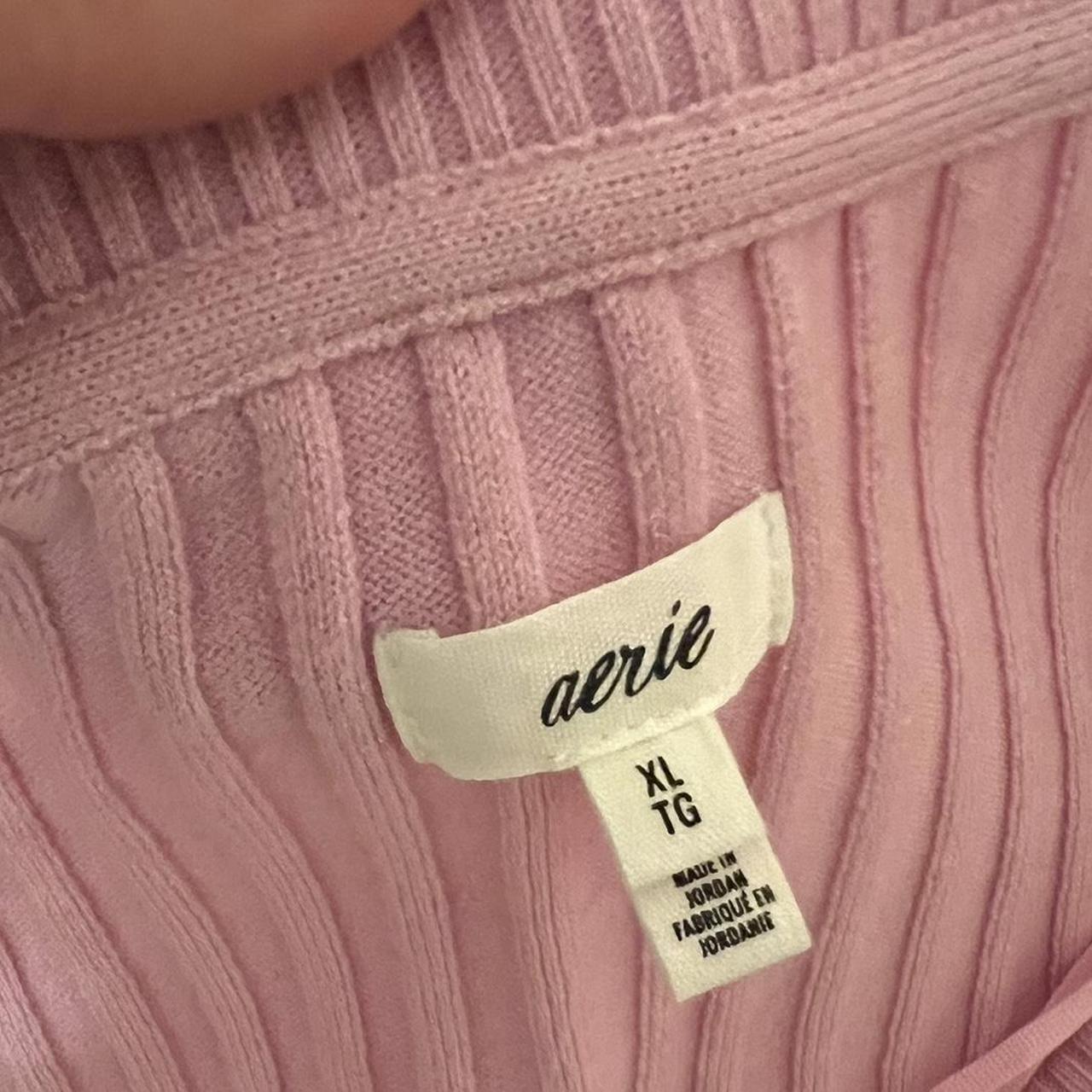 Aerie Women's Pink Cardigan Depop