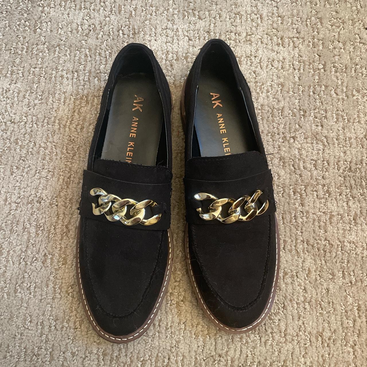 anne klein loafers black