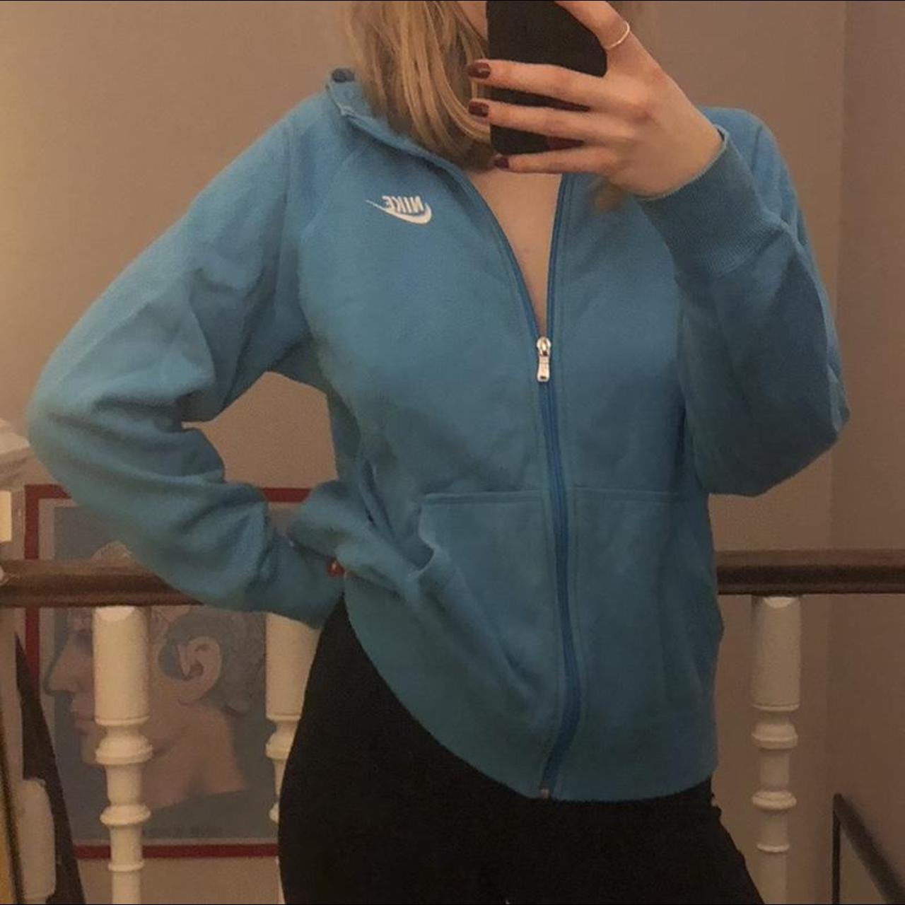 Nike Women's Blue Hoodie | Depop