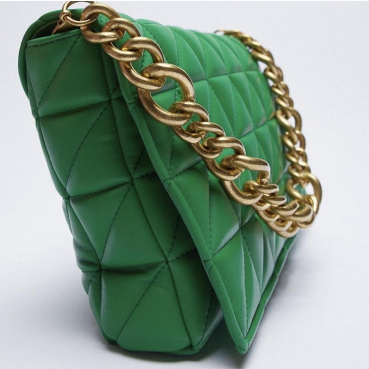 Zara Quilted Chain Strap Shoulder Bag great condition Depop