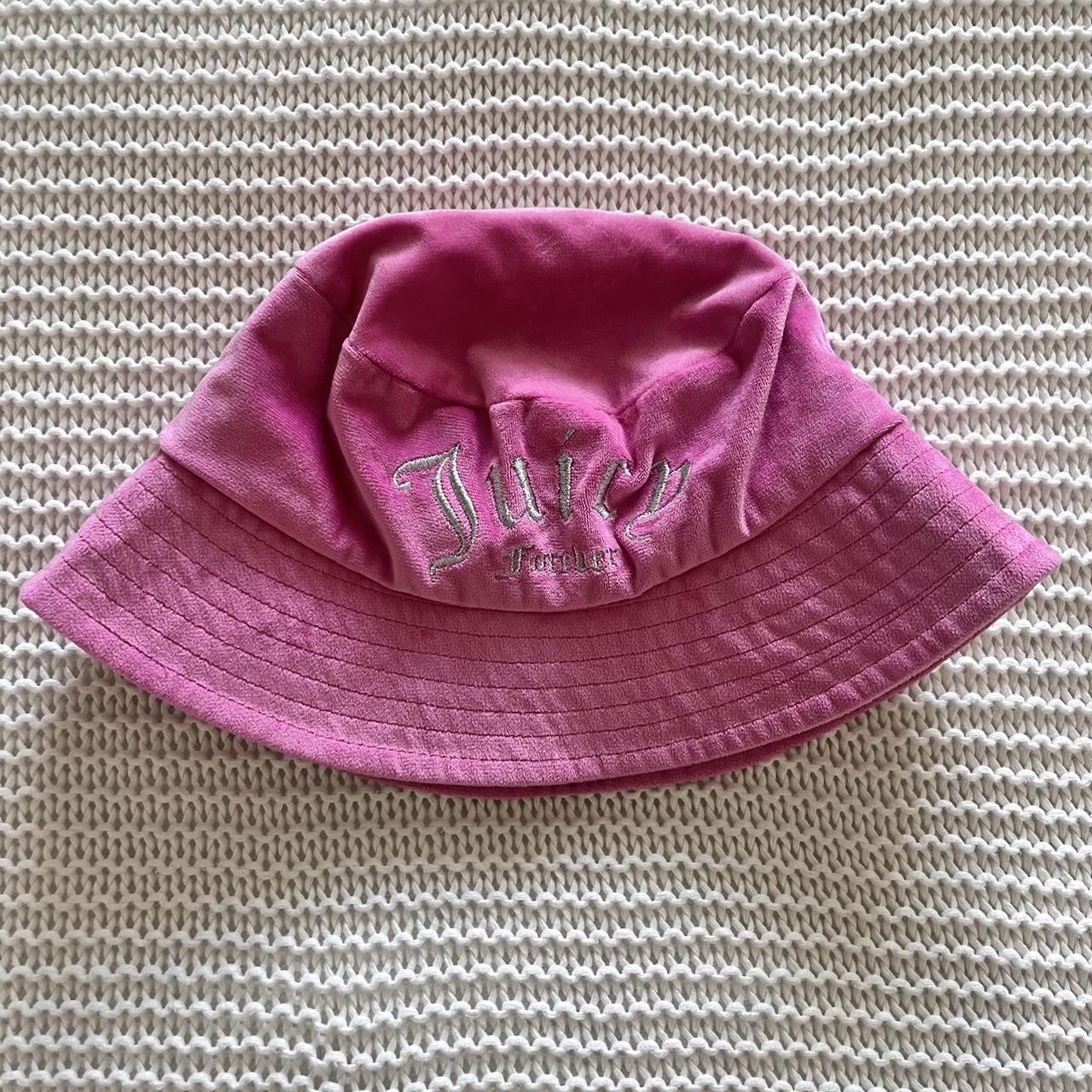Pink velvet juicy bucket hat ** not juicy