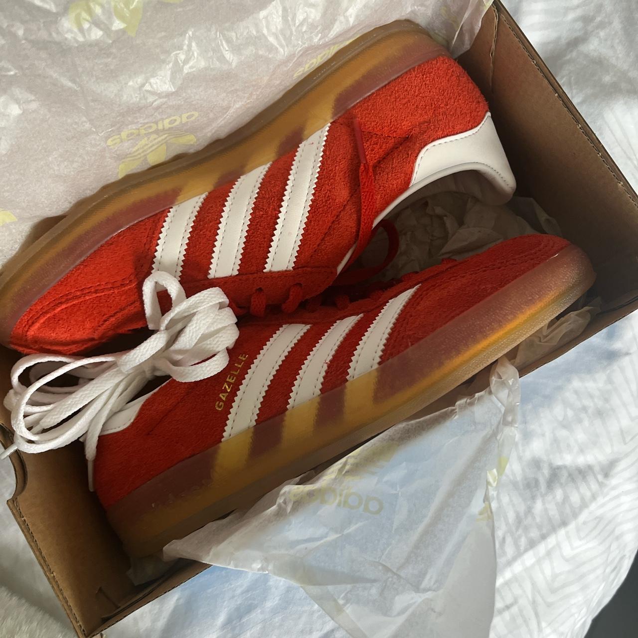 ADIDAS RED GAZELLE - brand new never worn Comes with... - Depop