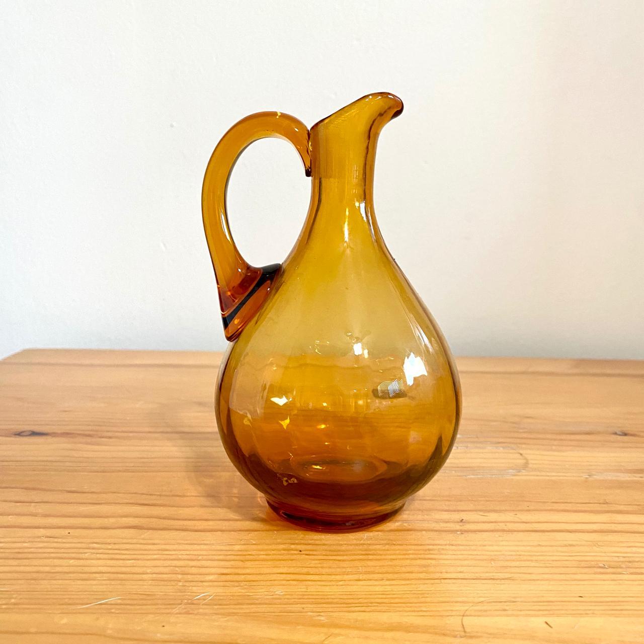 Glass Pitcher - Amber