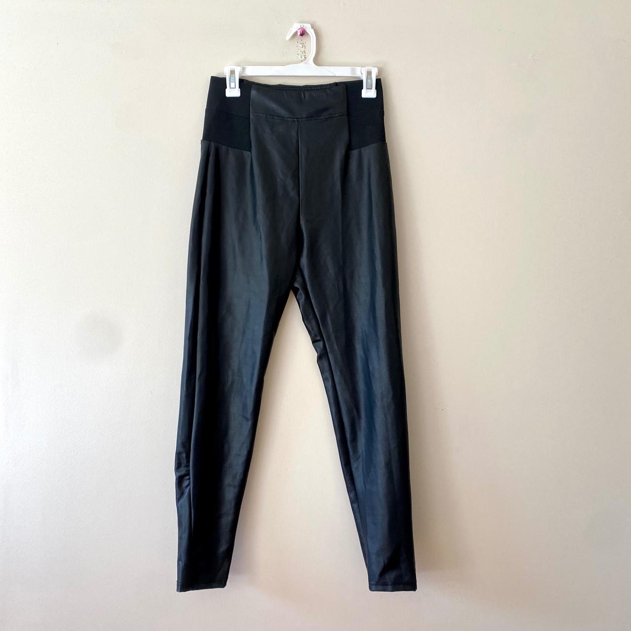 Target brand A New Day Faux Leather Leggings. Black... - Depop