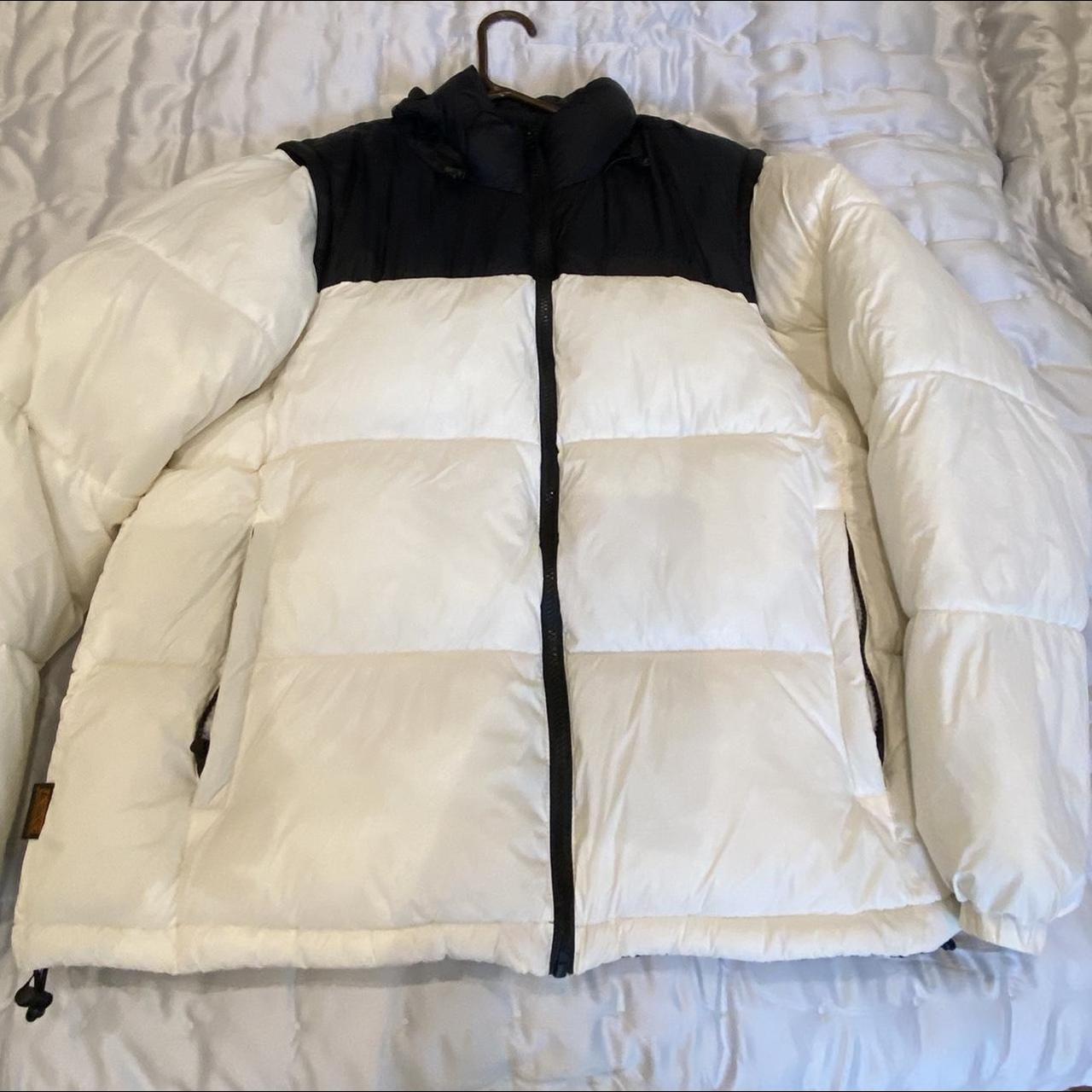 Iets frans white puffer coat/gilet , detachable arms... - Depop