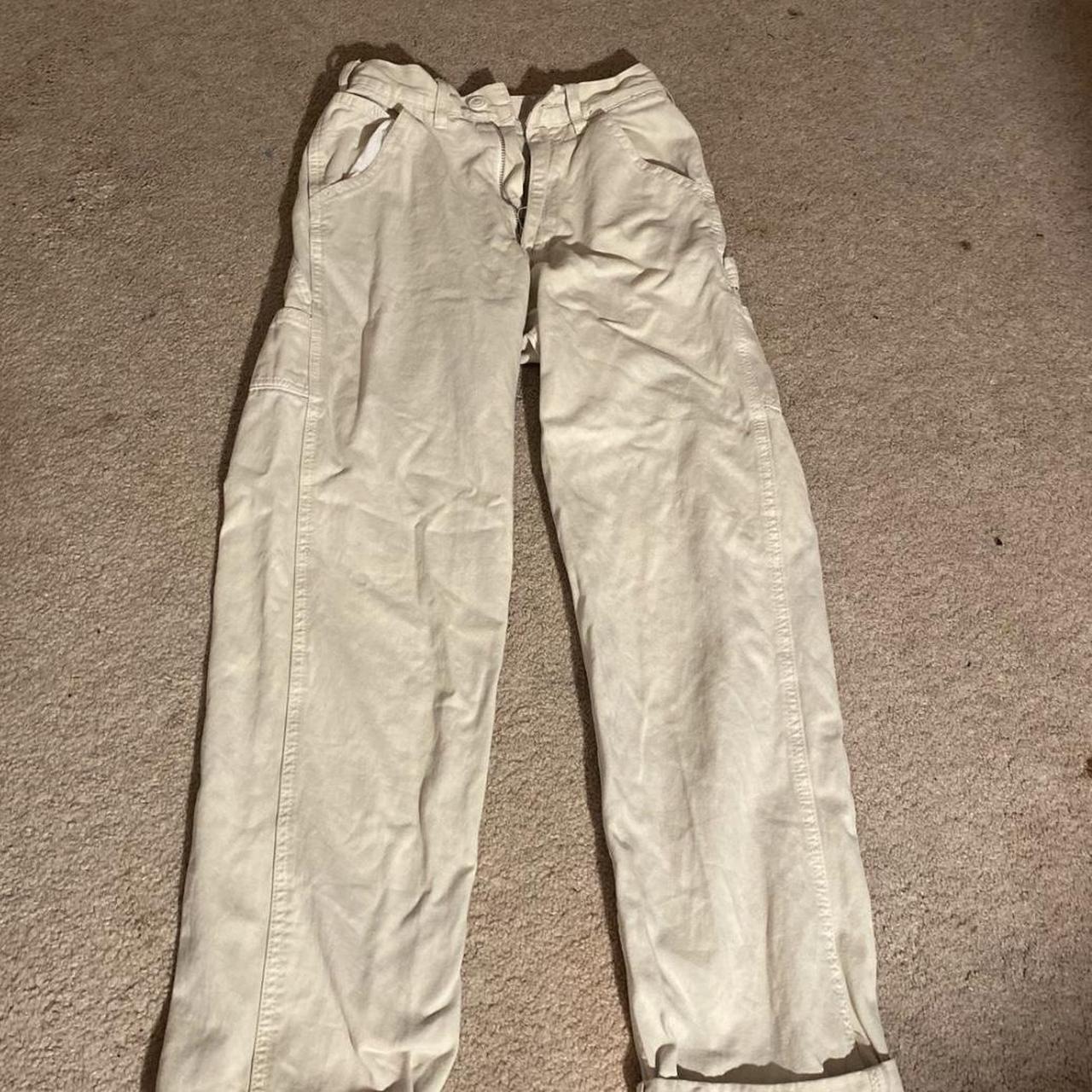 Brandy Melville Tatum Cargo Khaki pants size... Depop