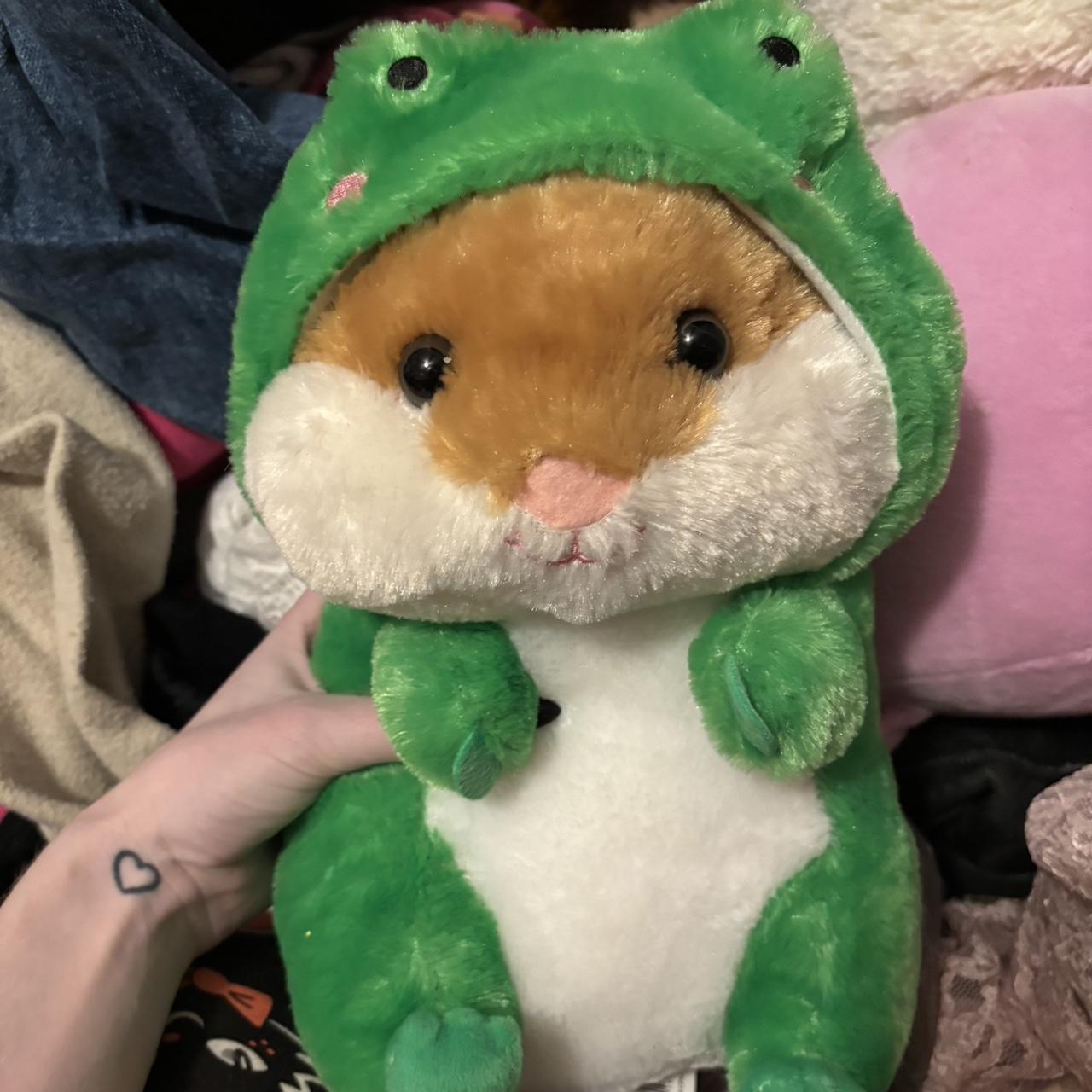 Hamster in a frog costume plush #hamsterplush... - Depop