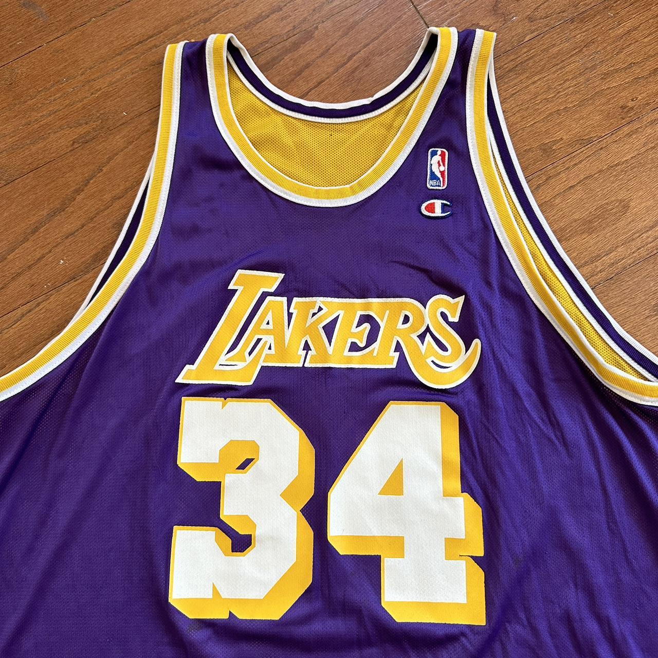 Vintage Shaquille O'Neal Los Angeles Lakers Jersey - Depop