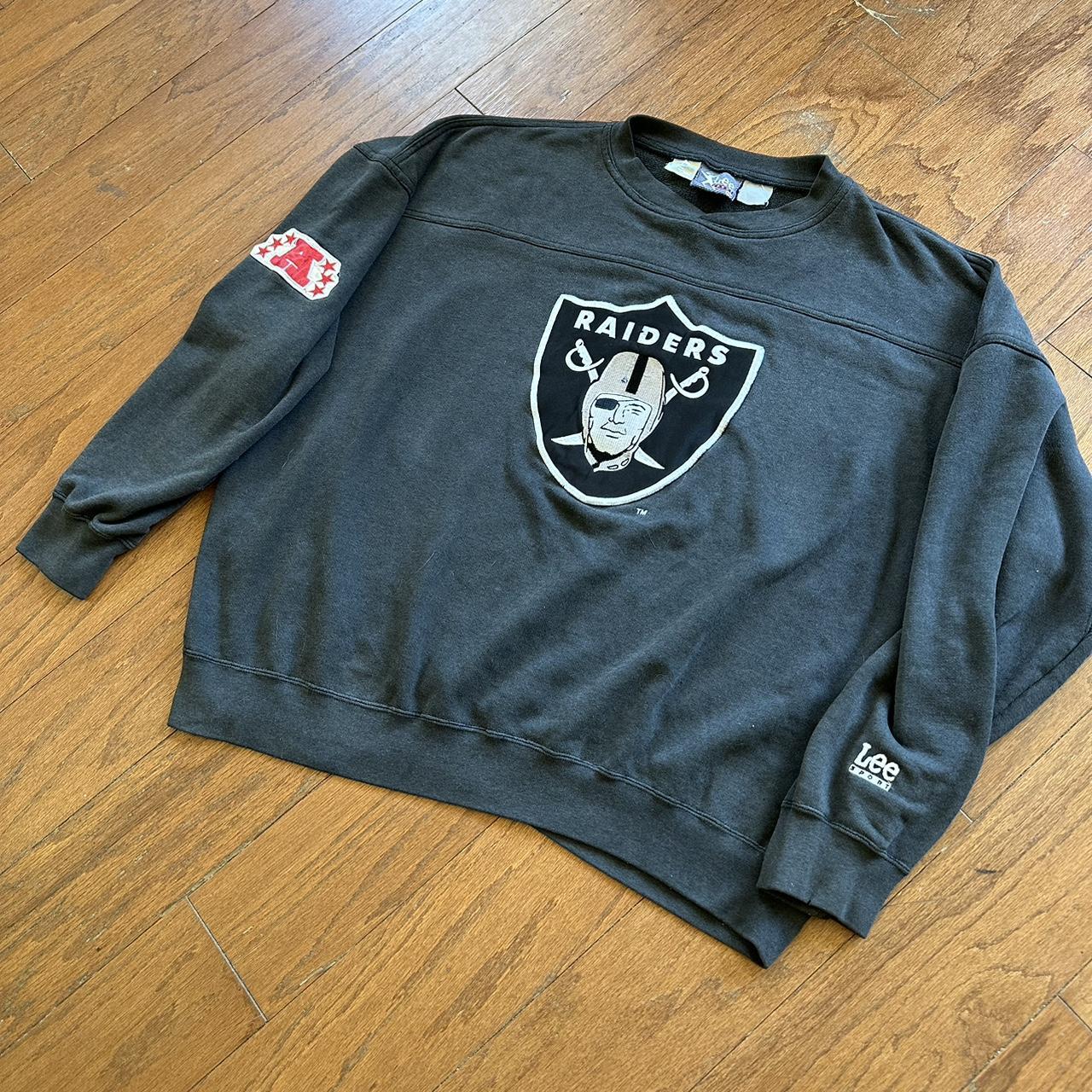 Vintage LEE SPORT Las Vegas Oakland Raiders Sweatshirt Size XL