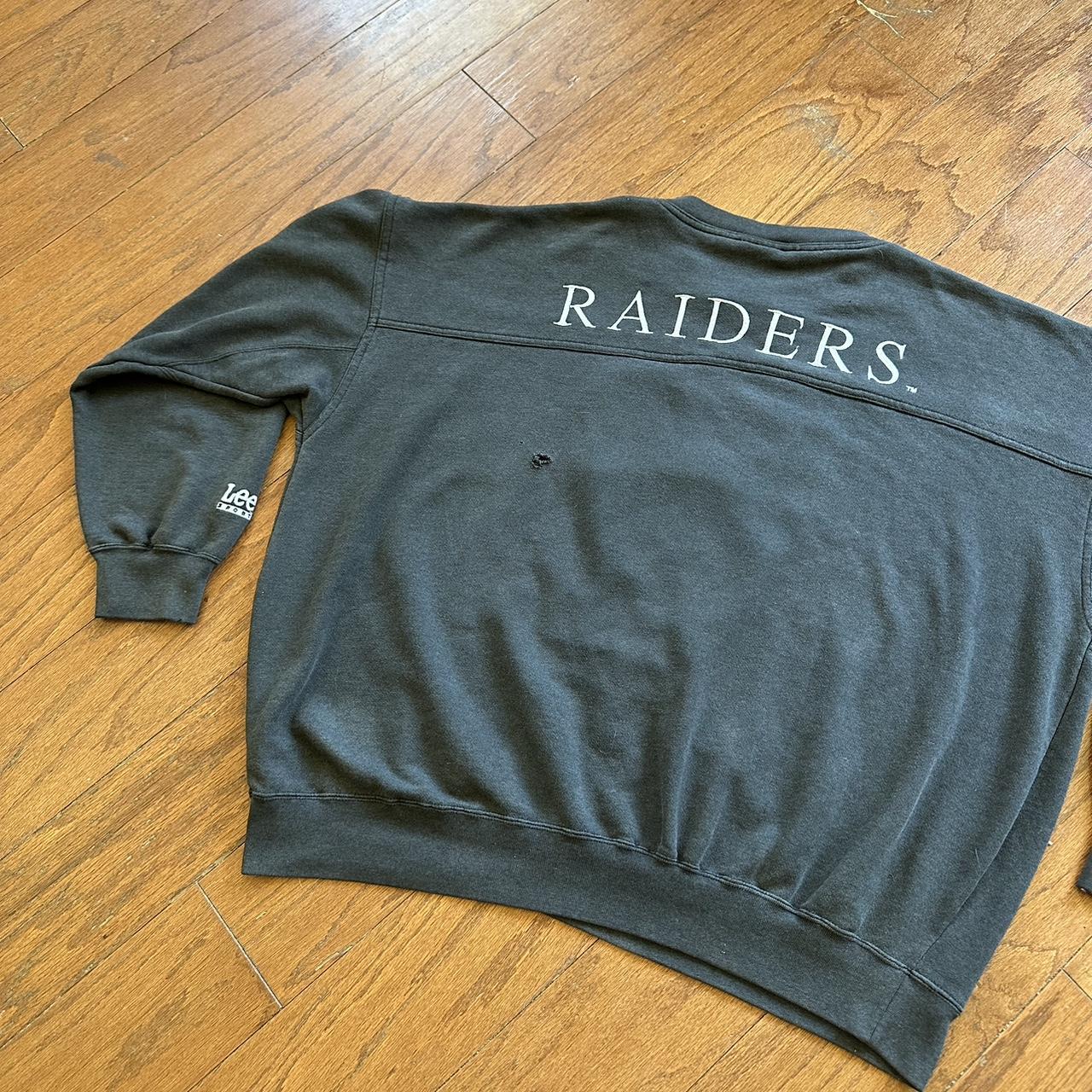 Vintage LEE SPORT Las Vegas Oakland Raiders Sweatshirt Size XL Crewneck  Gray