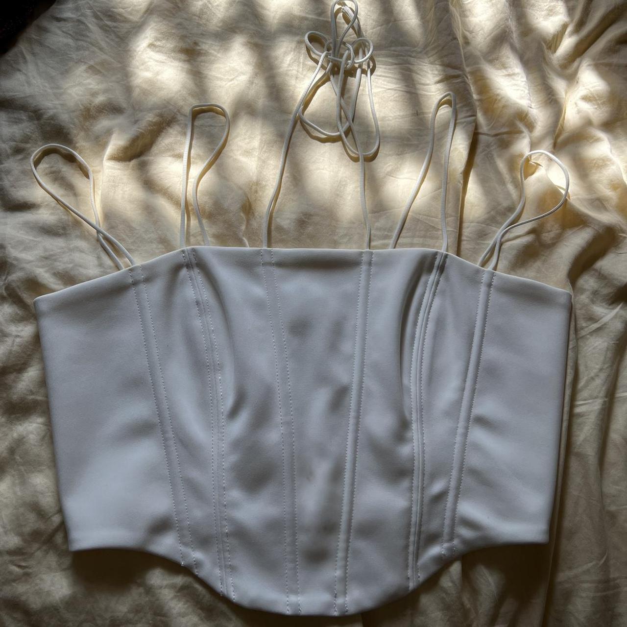 Dion Lee Rouleau Suspend Corset - ivory - small... - Depop