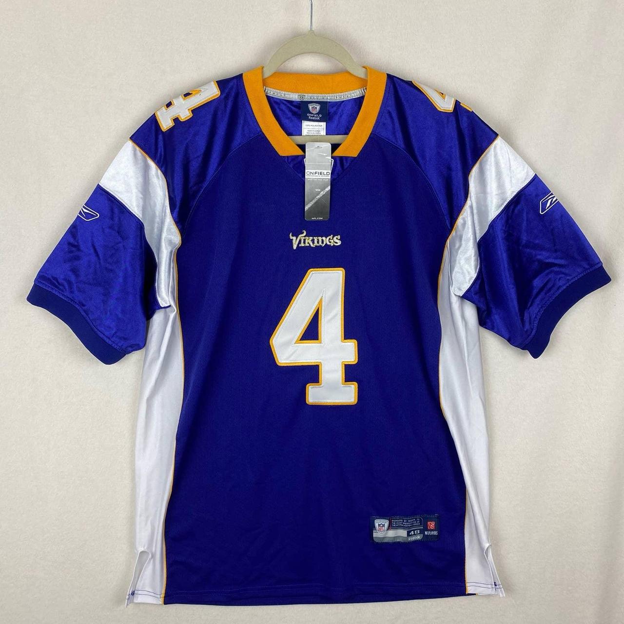 Reebok Minnesota Vikings Brett Favre On Field Jersey Size 48