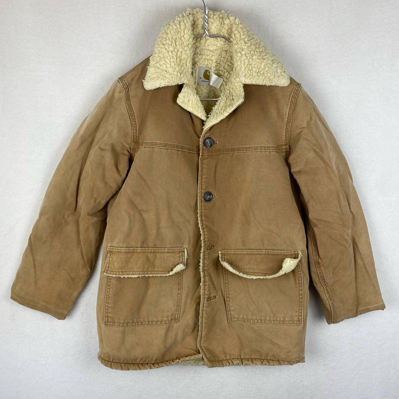 Vintage 70 s Carhartt Sherpa Lined Duck Canvas. Depop