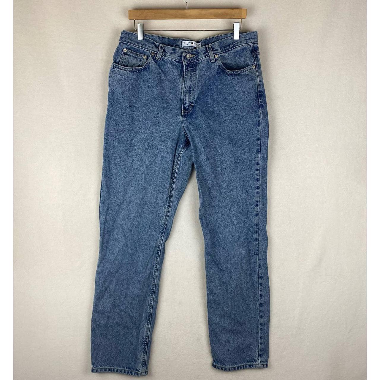 Vintage Tommy Hilfiger Jeans Medium Wash Straight... - Depop