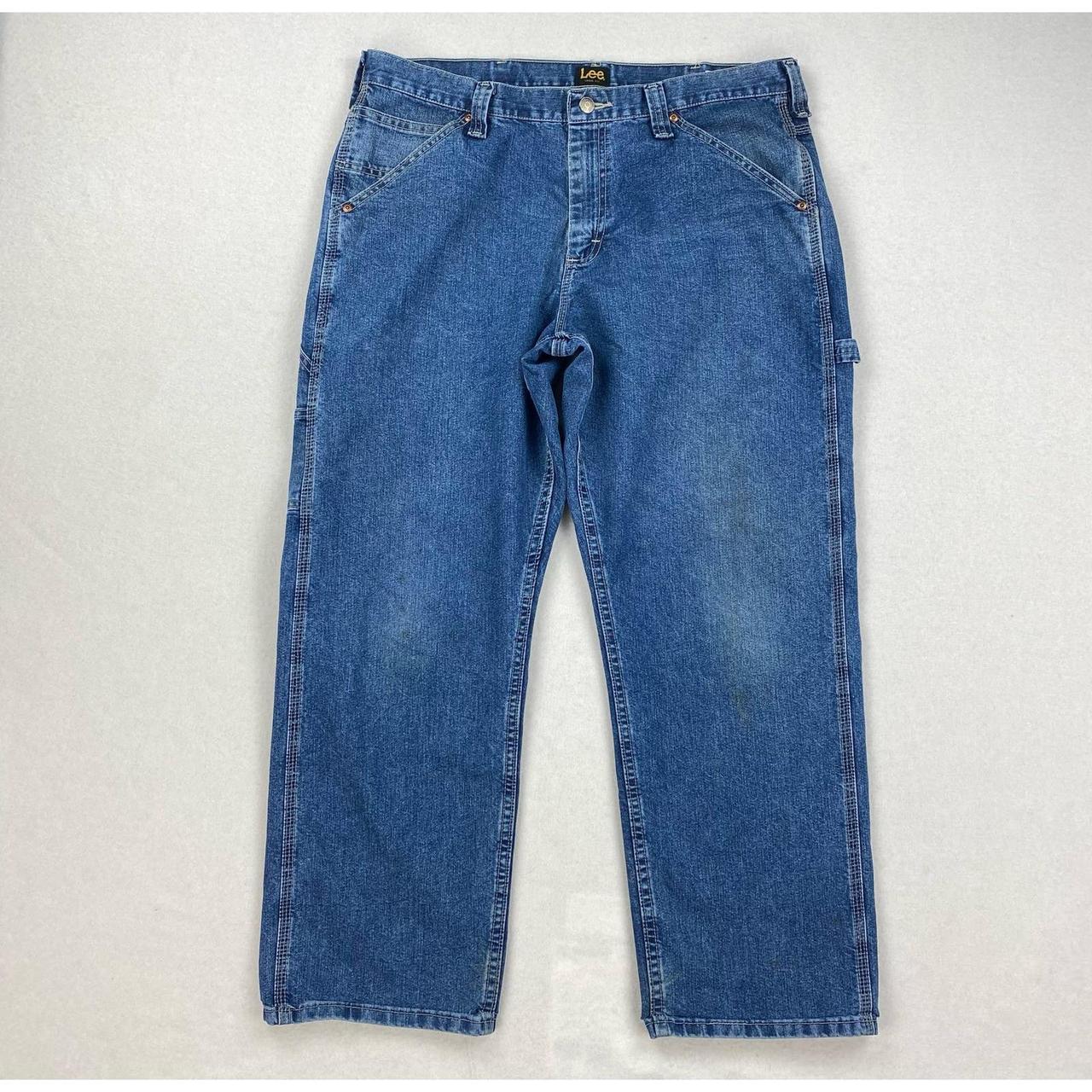 Vintage Lee Dungarees Carpenter Jeans Medium Wash... - Depop