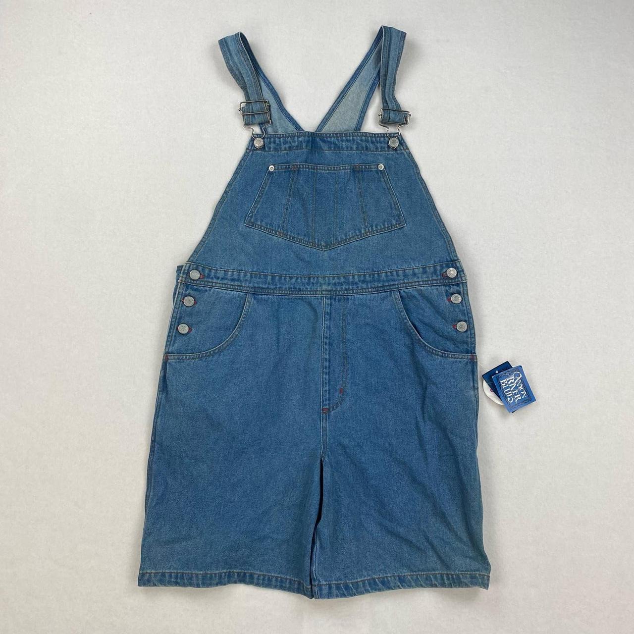 Vintage Canyon River Blues Shortalls Medium Wash... - Depop