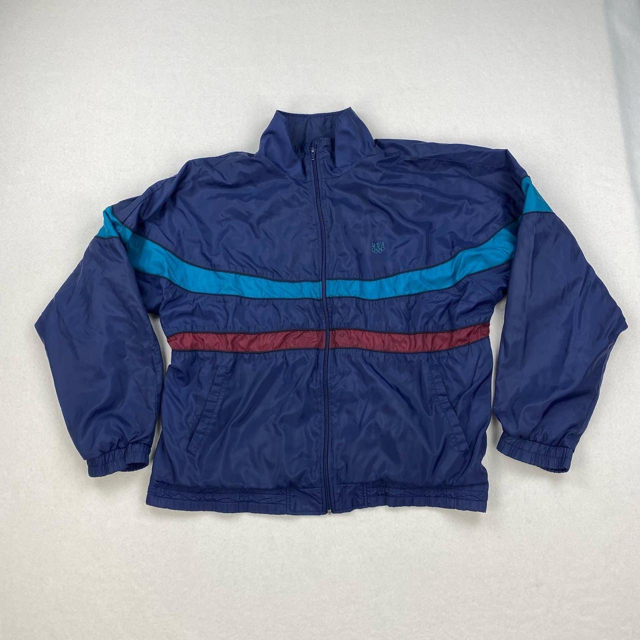 Vintage JC Penney USA Olympics Jacket Blue Depop
