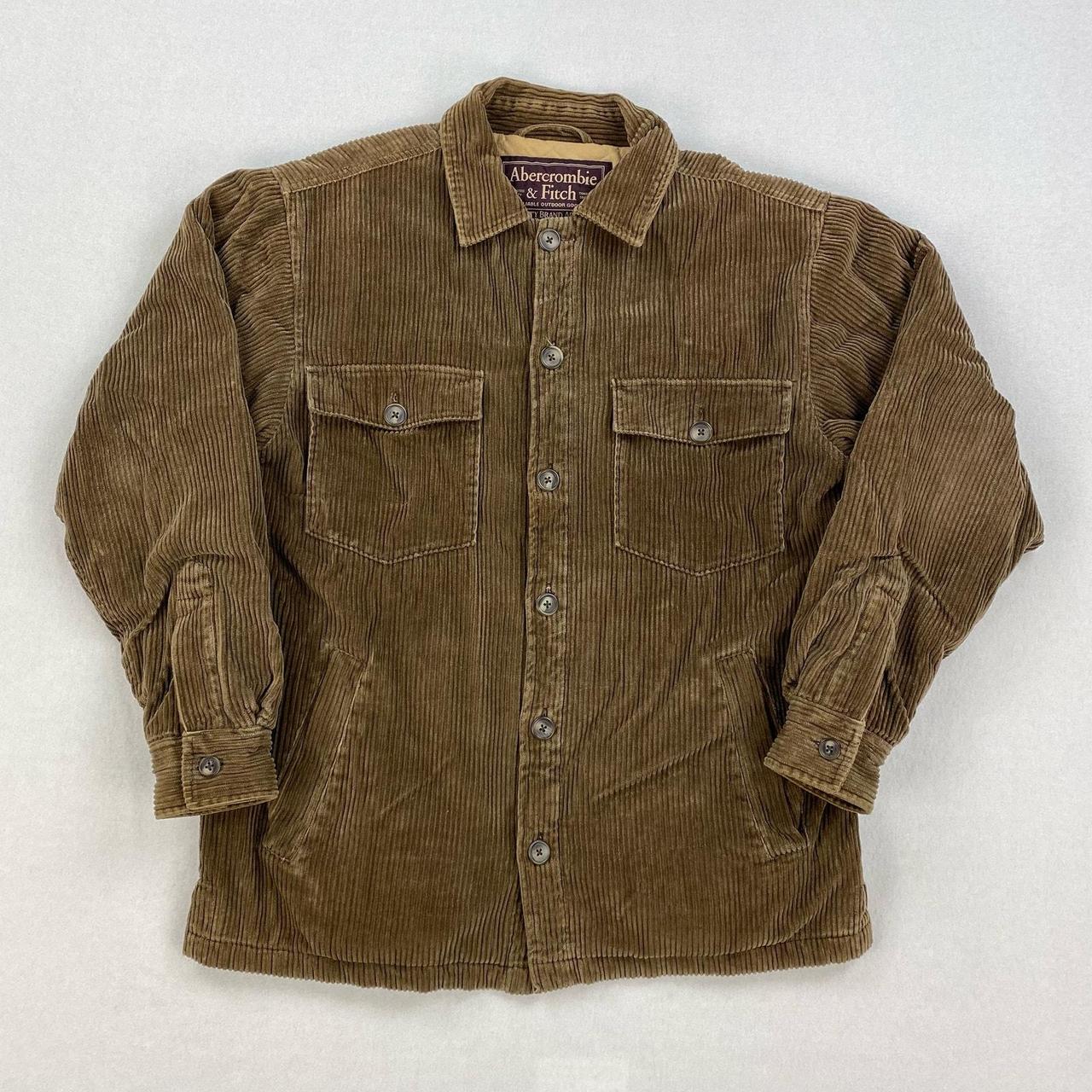 Vintage Abercrombie Fitch Corduroy Jacket Brown. Depop