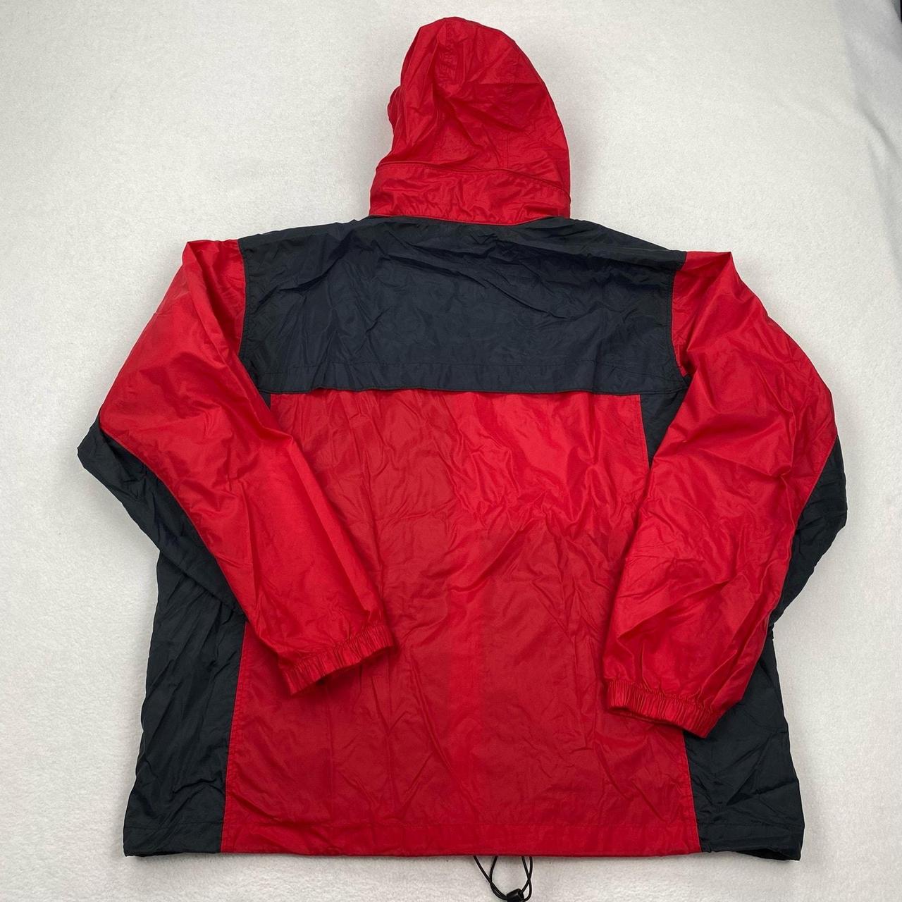 Columbia Jacket Mens Red Black Zip Up Windbreaker | Depop Columbia Jacket Mens Red Black Zip Up Windbreaker | Depop