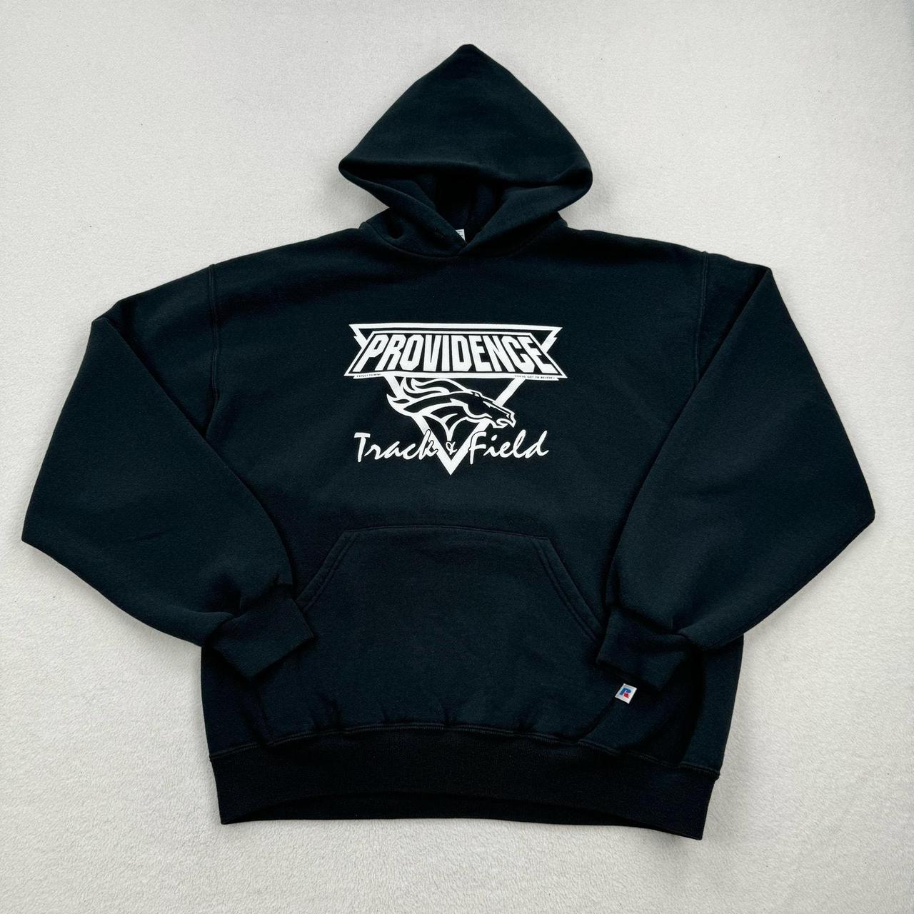 Vintage Russell Athletic Hoodie Black Depop
