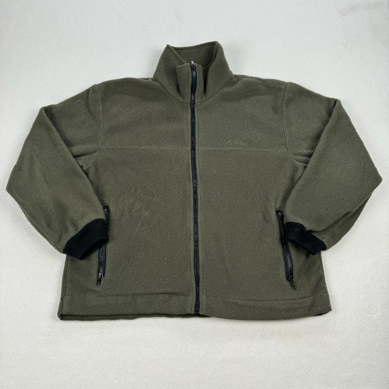 Vintage Cabelas Jacket Green Polartec Fleece Zip. Depop