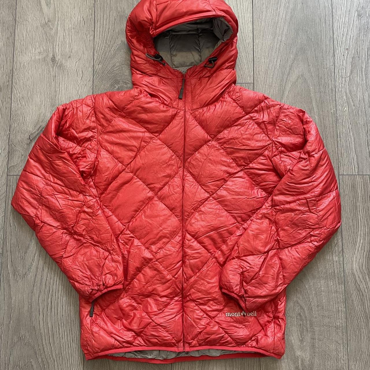 Red Montbell Puffer Jacket Womens XS - fits UK6... - Depop