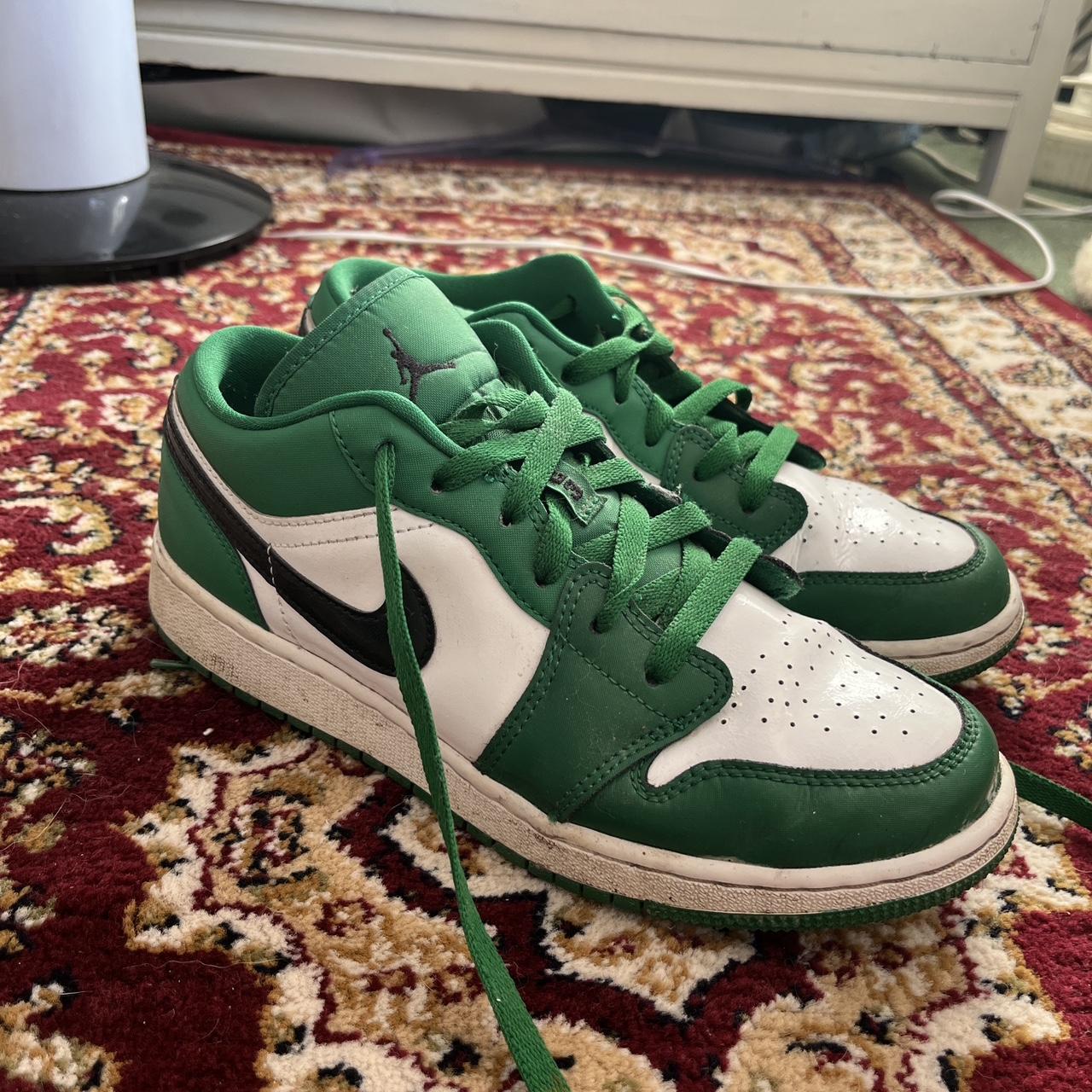 Nike air Jordan 1 low pine green size 6 - Depop