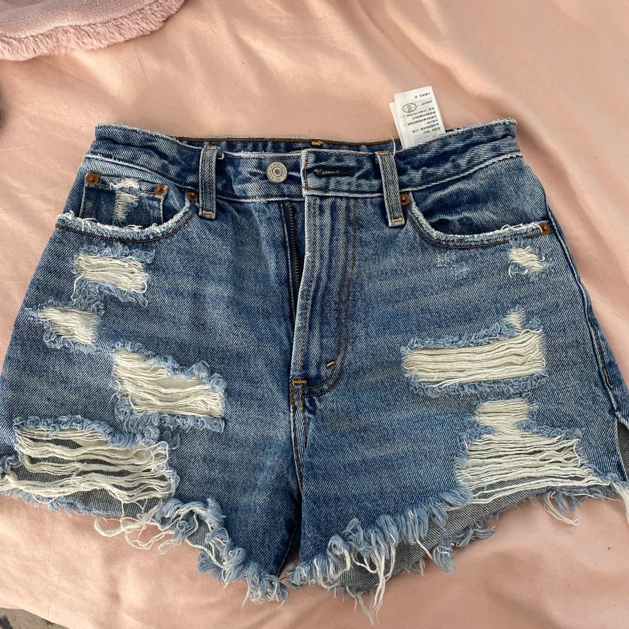 Abercrombie annie high 2025 rise shorts