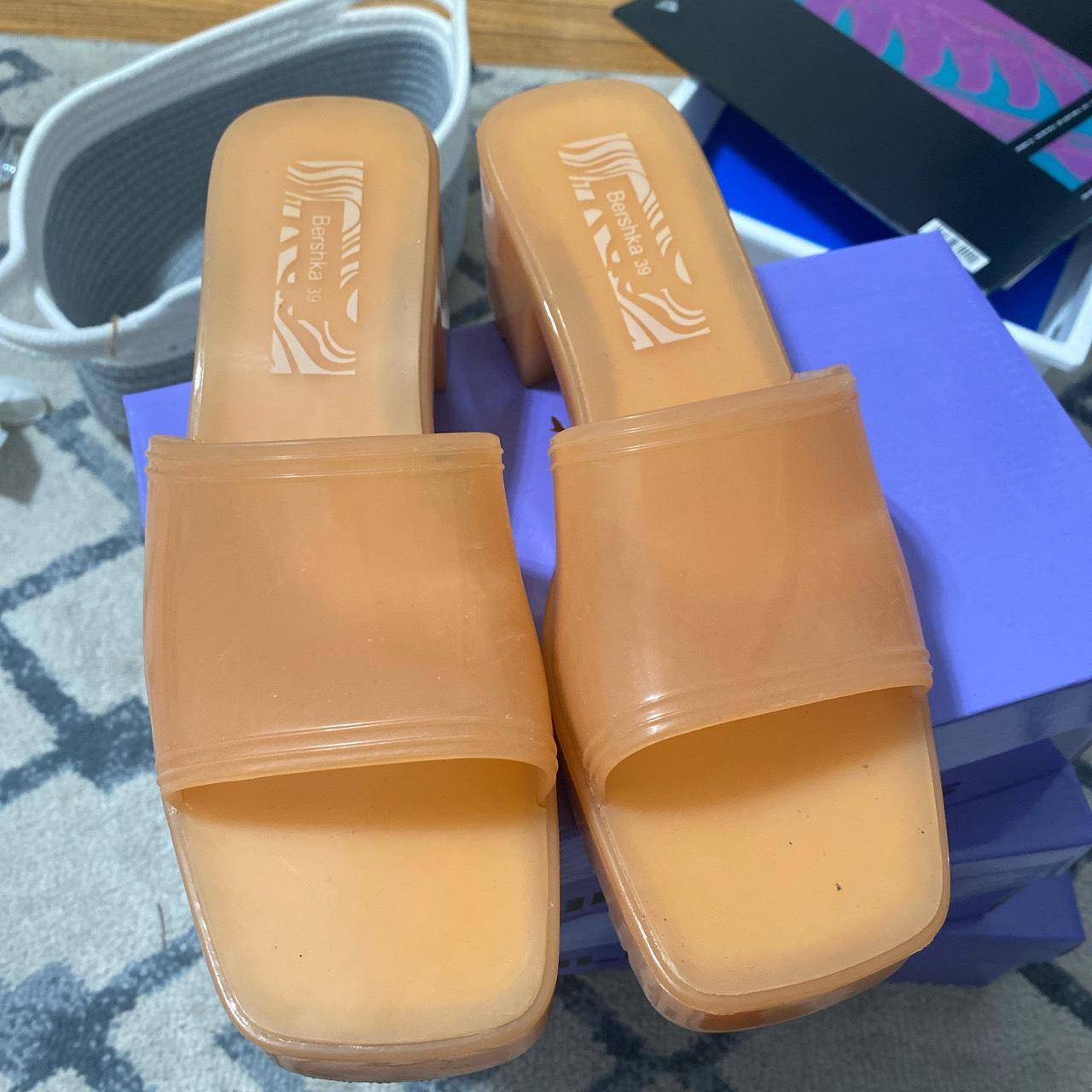 Bershka jelly sandals Great condition! SIZE 8 - Depop