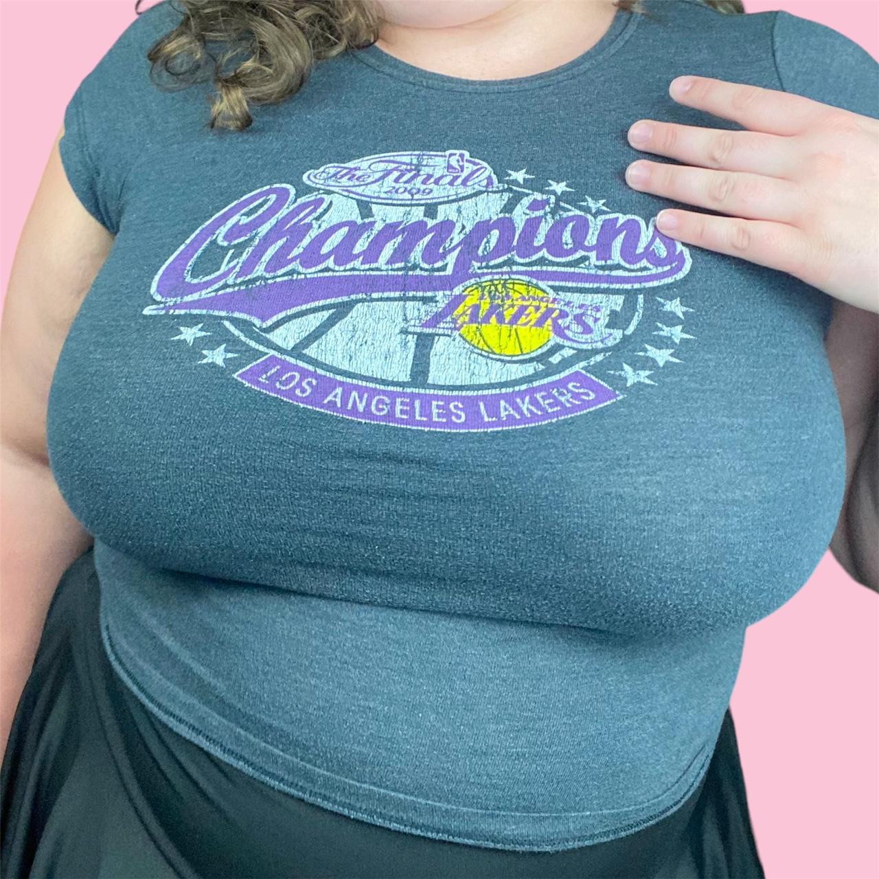 women's plus size lakers shirt