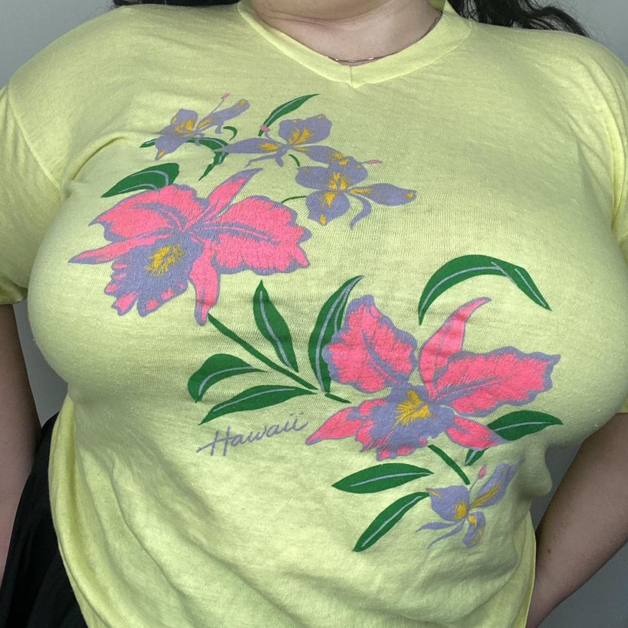 plus size vintage 80s/90s single stitch hawaii | Depop