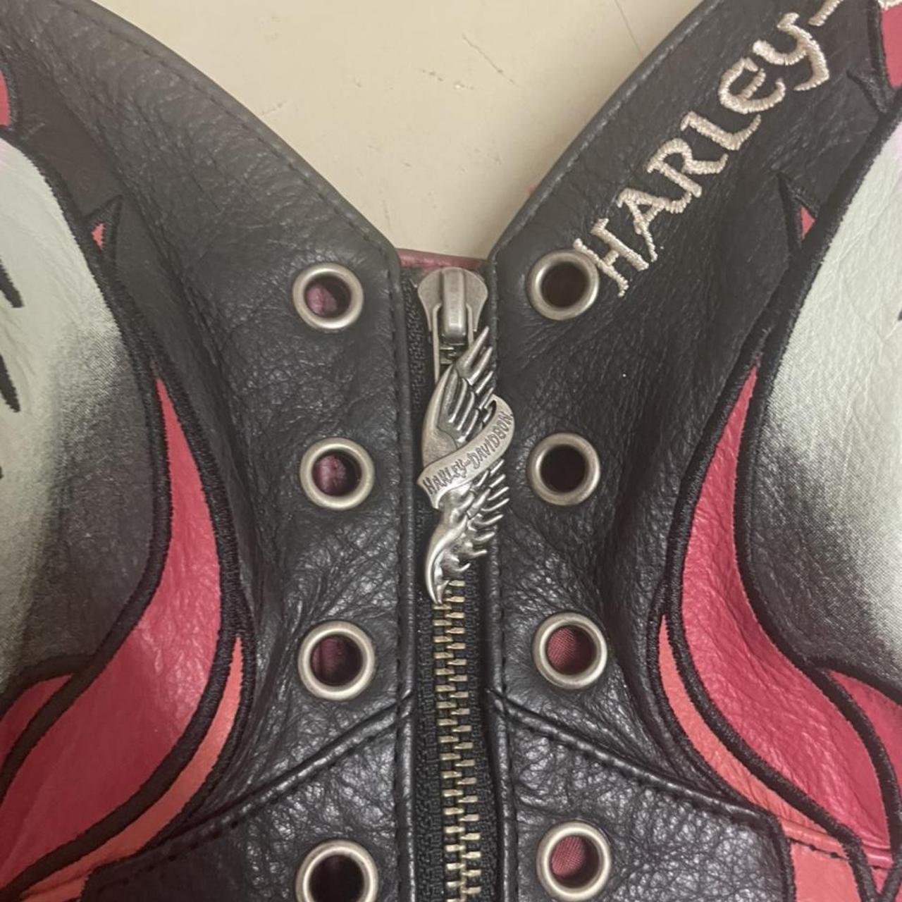 Harley Davidson Vintage Leather Corset. Unworn with... Depop