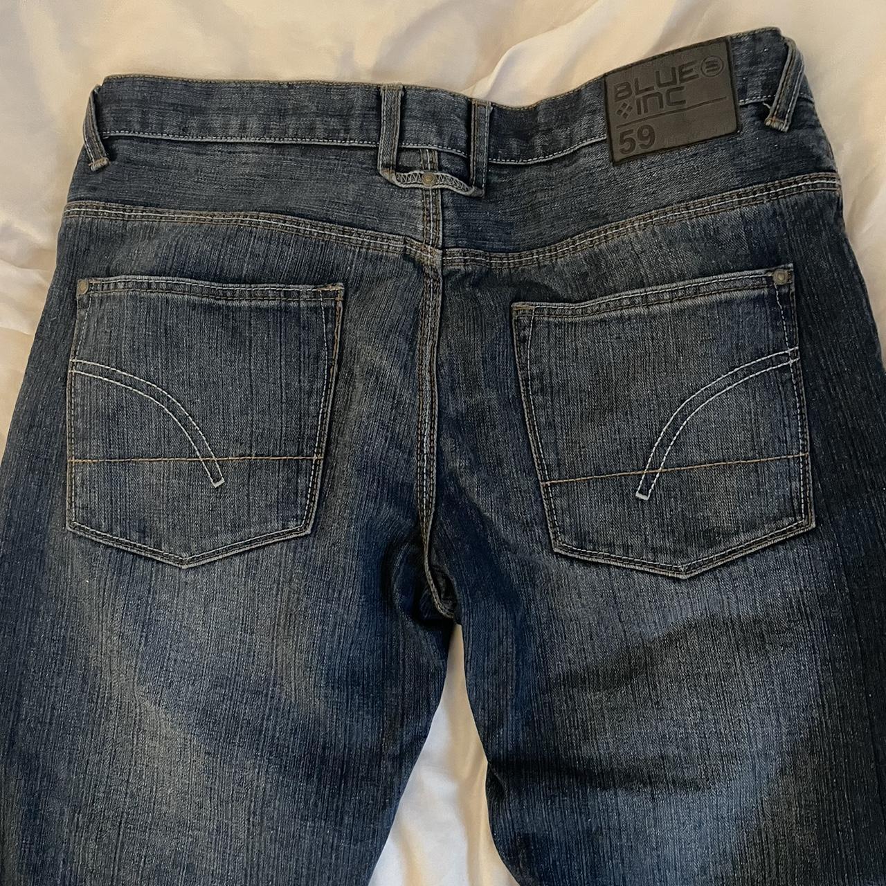 Blue Inc Series 59 dark blue baggy jeans Cool... - Depop